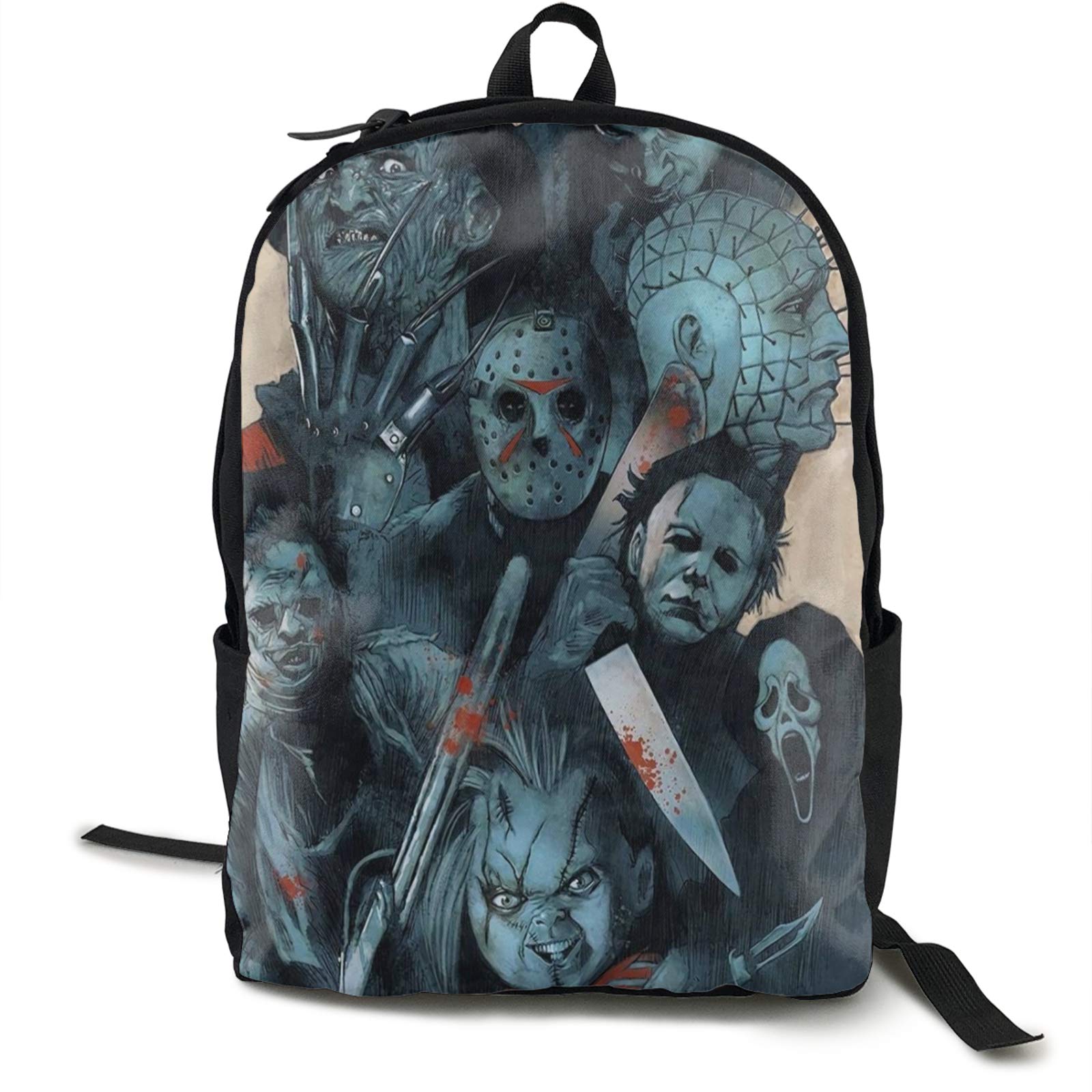 Horror Movie Backpack for School, Travel & Laptop - Halloween Gift