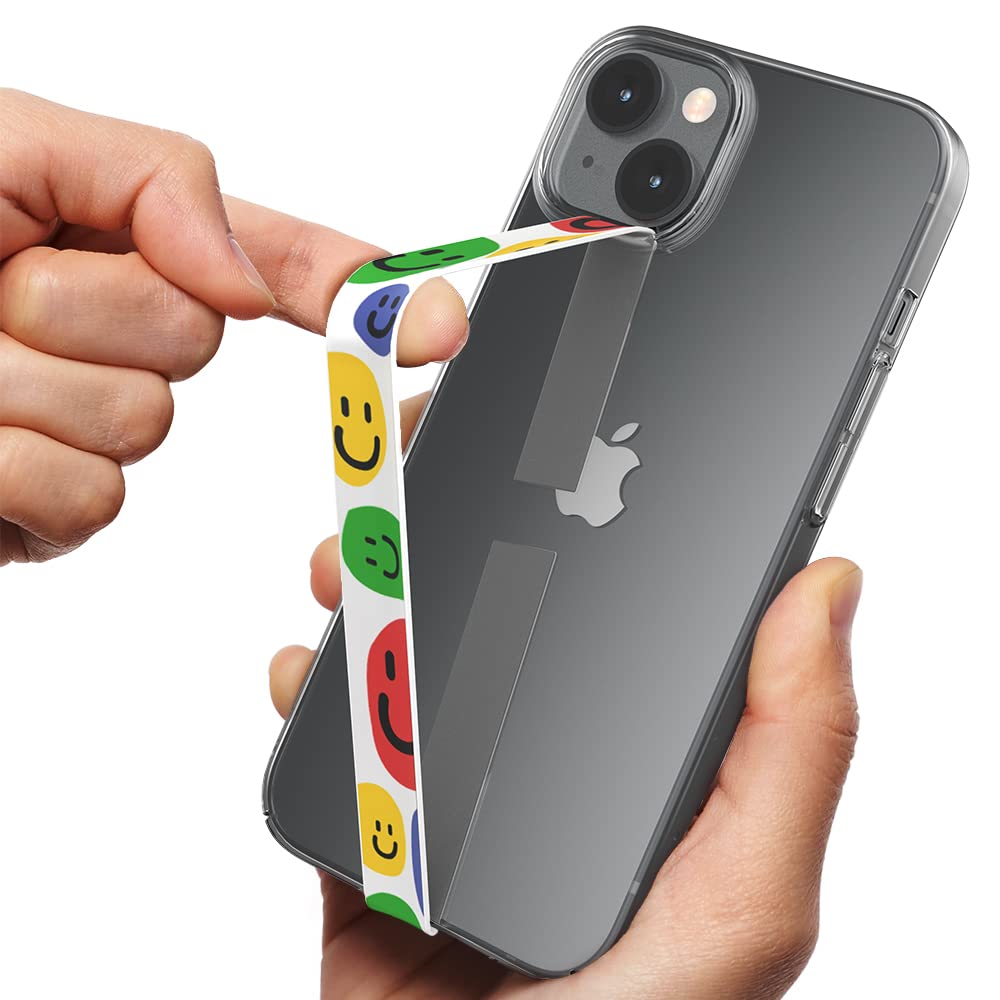 Sinjimoru Stylish Silicone Phone Strap - Slim Phone Grip Holder & Charm Compatible with Wireless Charging for iPhone & Android | Perfect for Commuting, Gaming, and One-Handed Use