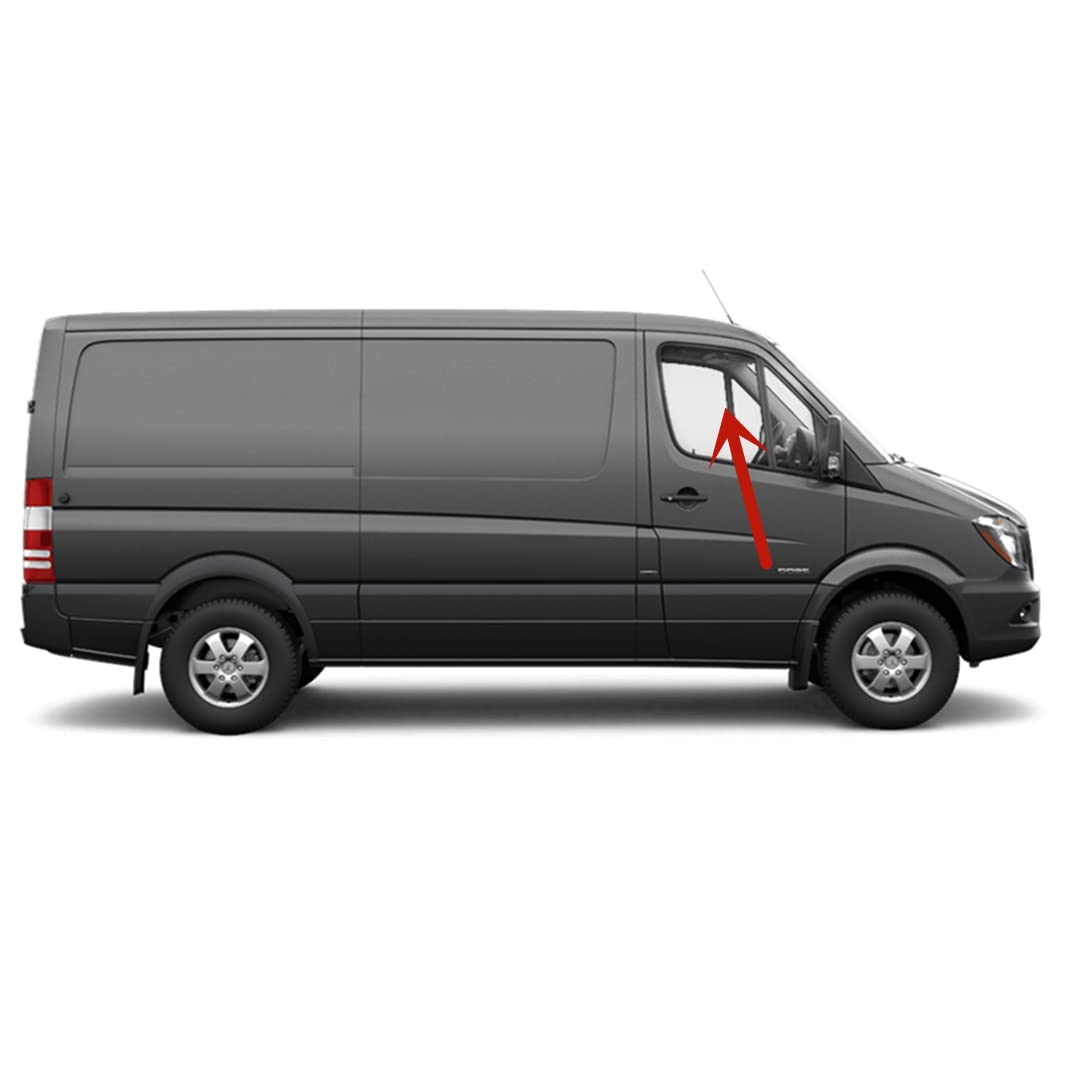Freightliner Sprinter Van 2007-2018 Right Front Passenger Door Window Glass Replacement - Perfect for Van Repair & Maintenance in Delivery, Cargo & Passenger Transport Businesses