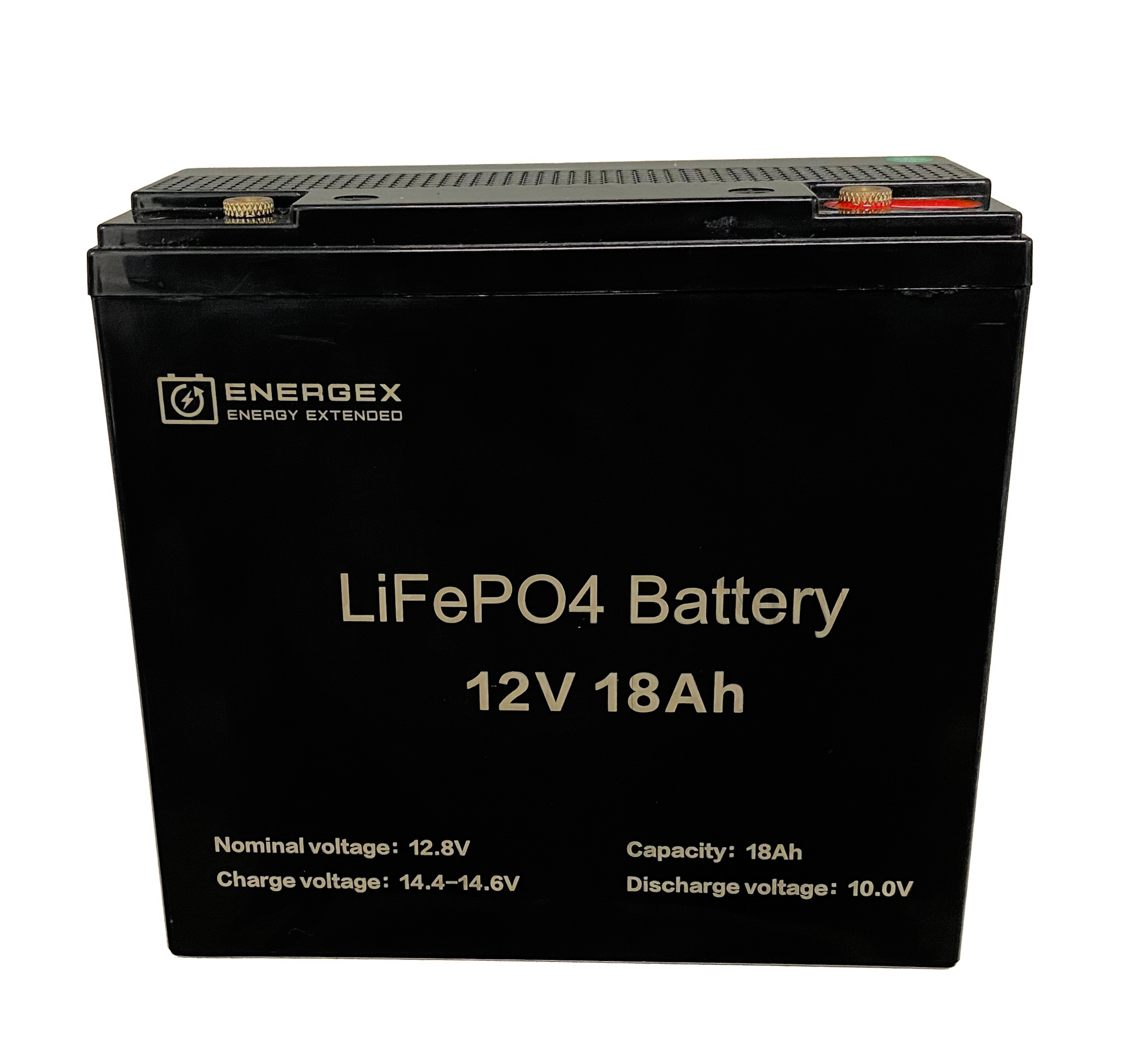 Energex 12.8V 18Ah LiFePO4 Lithium Battery - Deep Cycle Rechargeable Power for Solar Systems, RVs, Marine & Off-Grid Applications