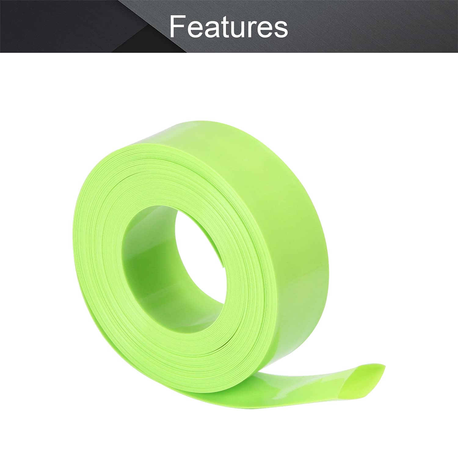 Othmro 16.4Ft Heat Shrink Tubing Kit - 0.67inch Width PVC Insulation Shrink Wrap for Cables, Wires & Electronics - Industrial Grade Battery Cable Protector for AAA Power Supply (Green) | Perfect for DIY Repairs, Automotive Wiring & Electrical Projects