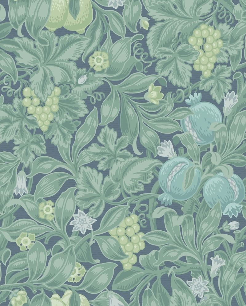 Cole & Son Vines of Pomona Blue Botanical Wallpaper - Premium Peel & Stick Wallpaper for Living Room, Bedroom, or Nursery Decor