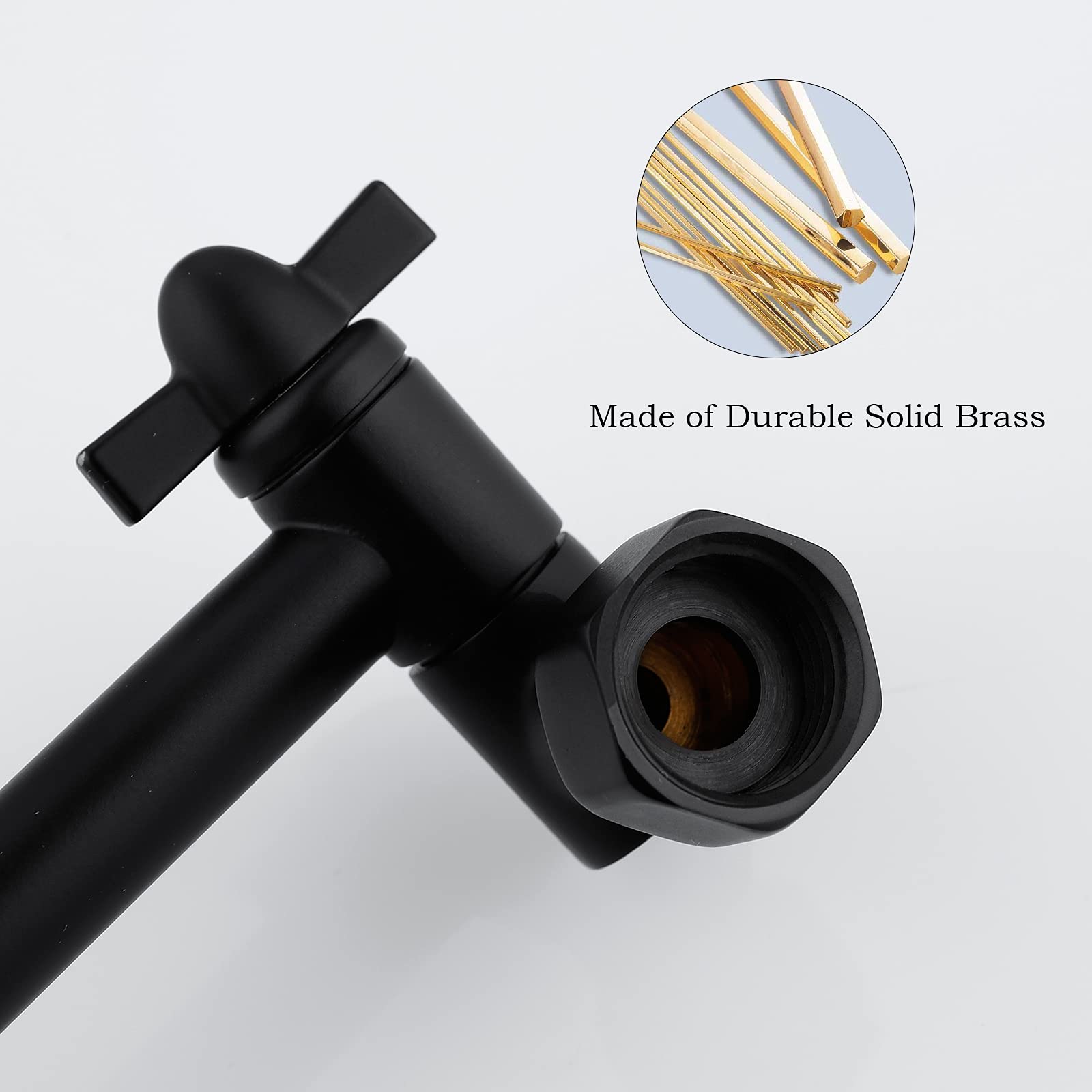 **5 Inch Matte Black Shower Arm Extender - Universal Shower Head Connection, Leak-Proof & Tool-Free Installation - Perfect for Small Bathrooms & Adjustable Shower Height**