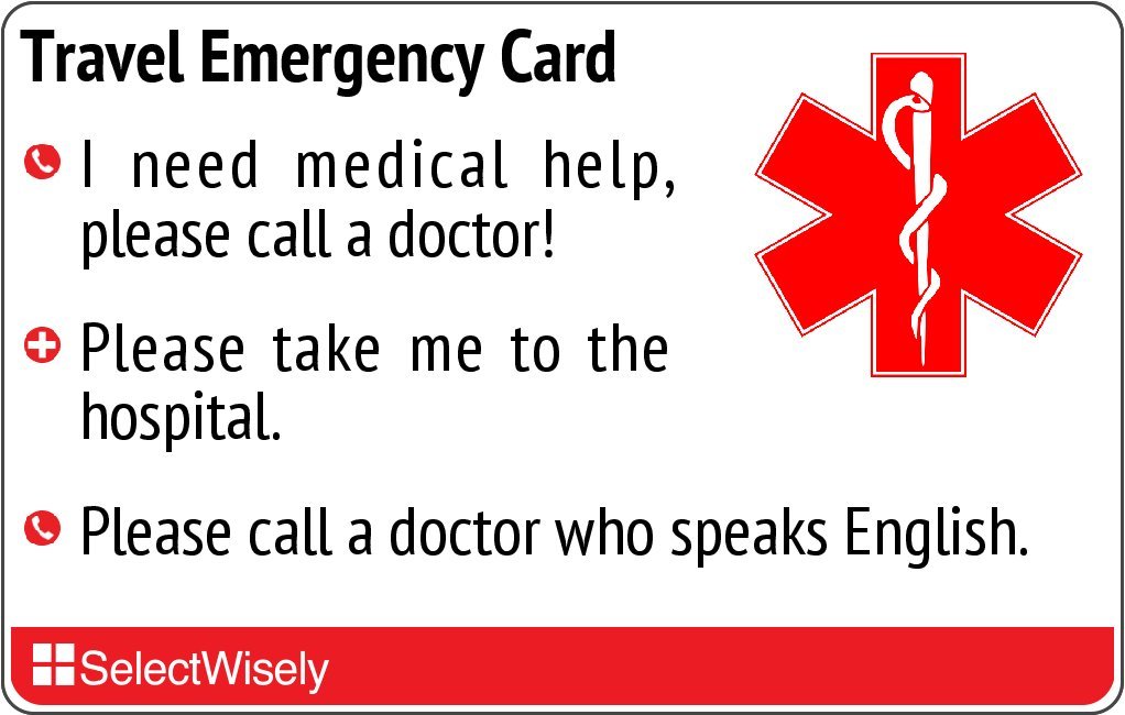 Emergency Translation Card for Travel - 67 Languages Including Latvian | Essential for International Trips & Medical Emergencies