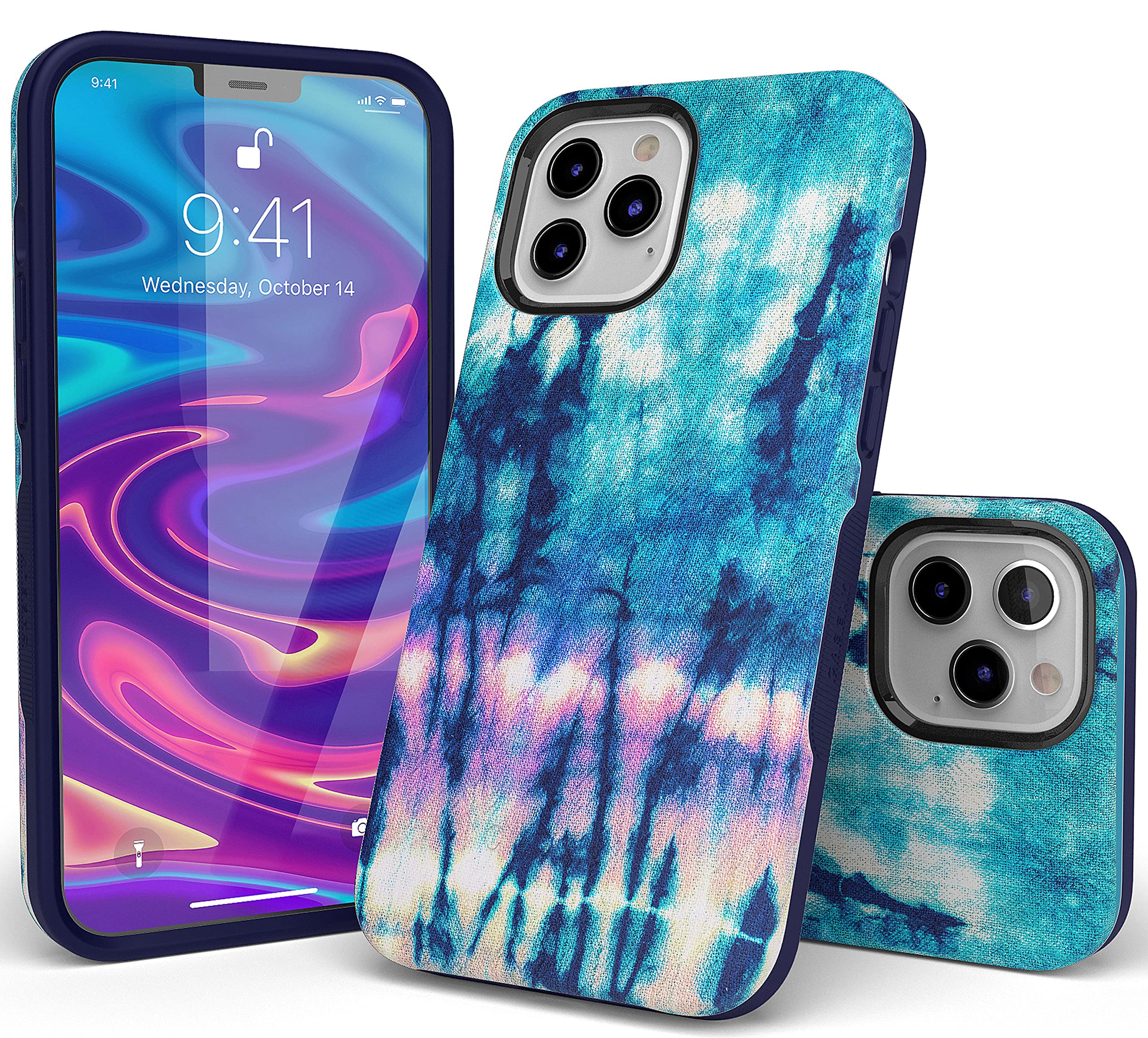 Casely iPhone 11 Pro Max Case - Trendy Acid Wash Tie Dye Phone Cover | Protective & Stylish for Women & Men | Perfect for Everyday Use, Travel & Outdoor Activities