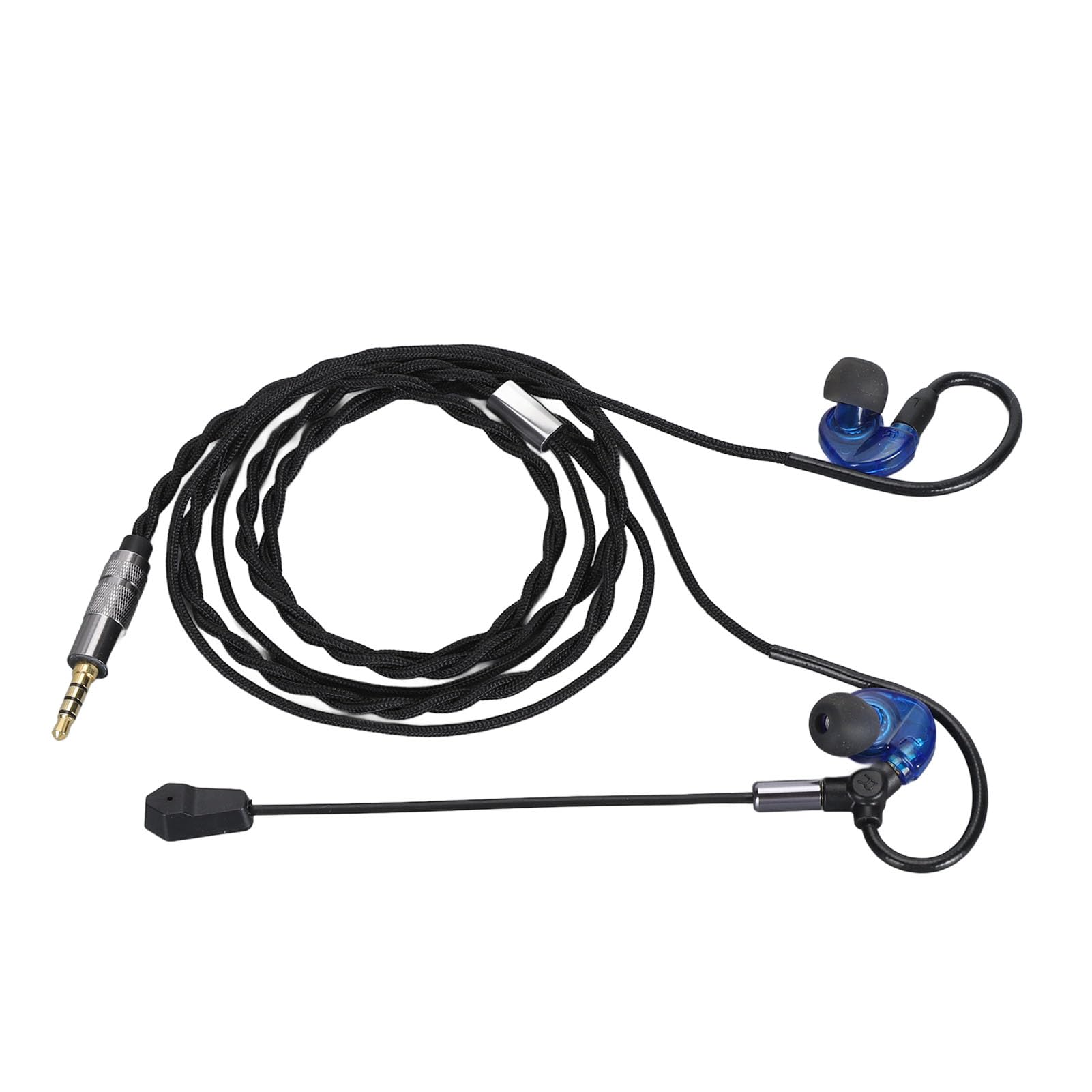 Ciciglow Detachable Gaming Headphones with Noise Canceling - 3.5mm Wired Headset with 10mm Speaker - Lightweight PC Gaming Headphones for Laptop, Computer (Blue) - Perfect for Gaming, Streaming & Online Classes