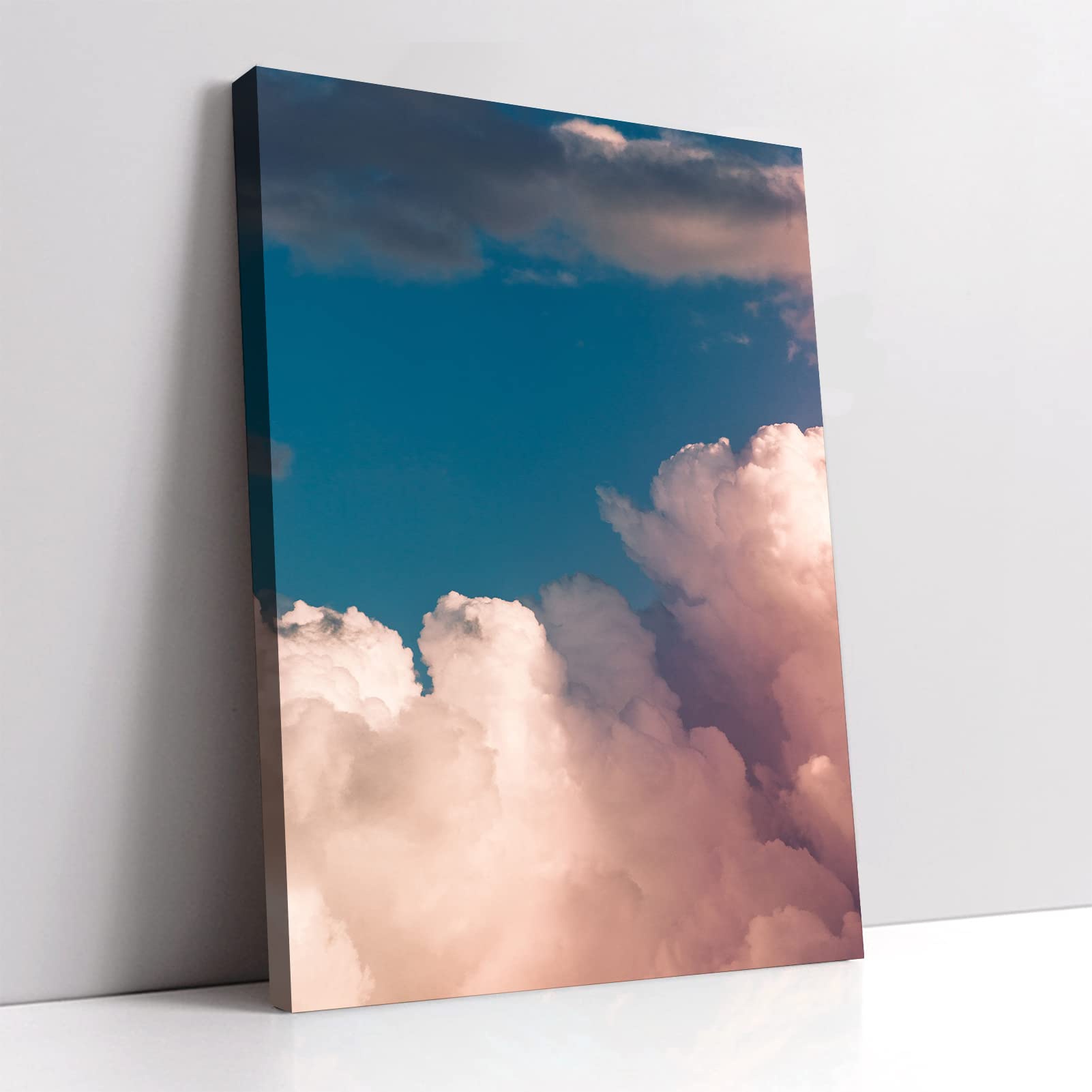 FRER Sky and Colorful Clouds Canvas Wall Art - Frameless Home Decor for Bedroom, Office & Bathroom - 10x15cm (4x6 inch) Modern Poster Print - Perfect for Living Room Decor & Gift Giving