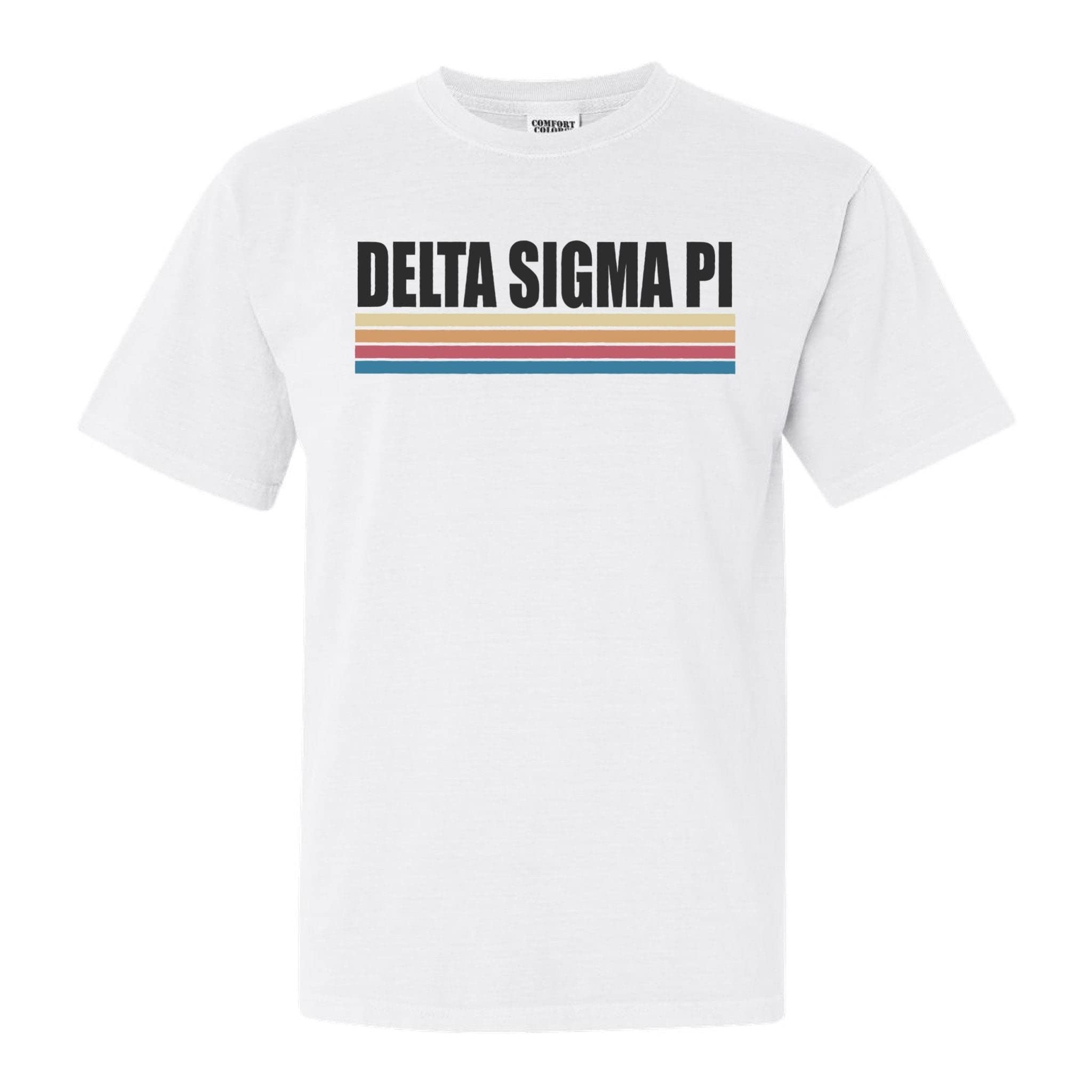 Delta Sigma Pi Lets Race Comfort Colors T-Shirt - Soft Vintage Style Cotton Tee for Fraternity Events, College Races & Greek Life Apparel