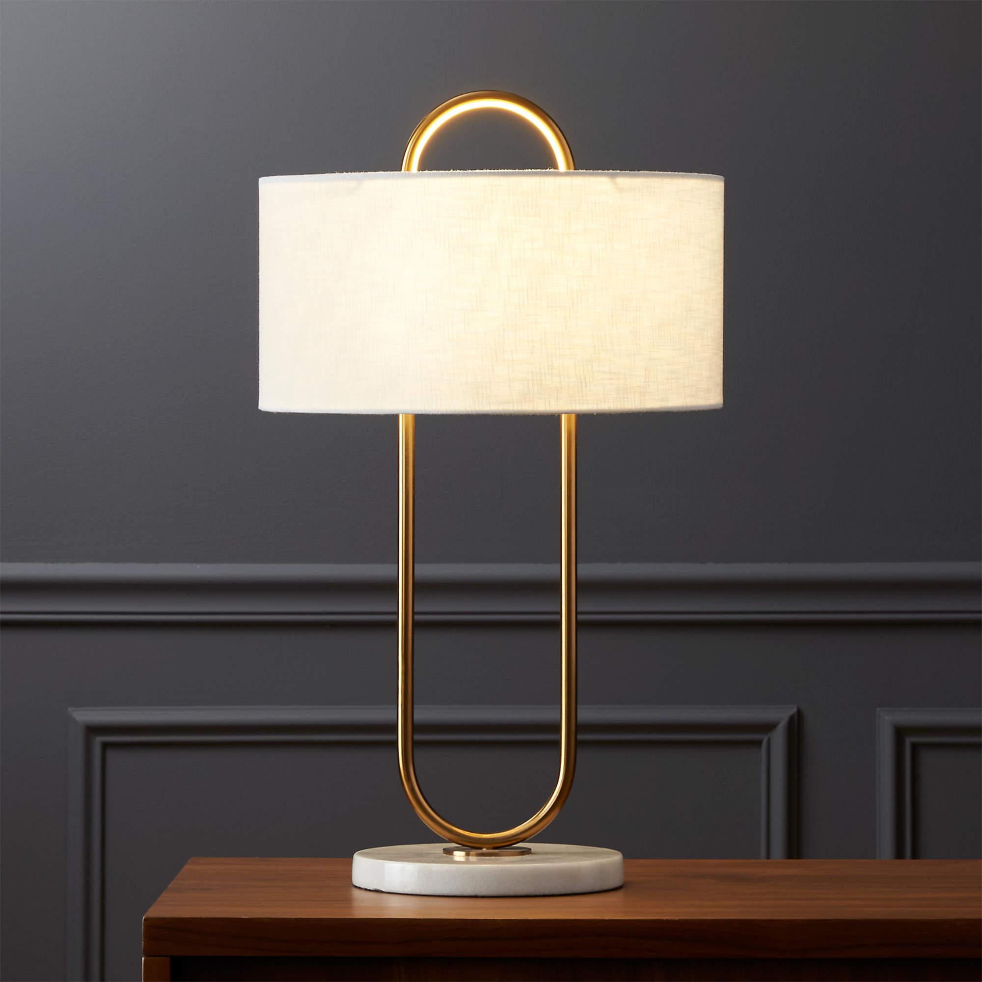Warner Modern Table Lamp - Stylish LED Nightstand Light for Bedroom, Living Room & Office - Energy Efficient & Adjustable Brightness