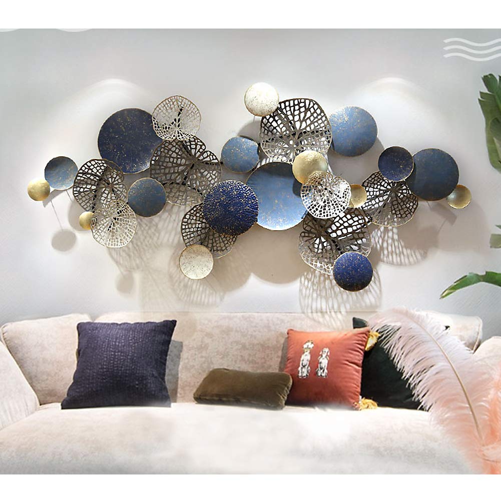 GGoodd Creative Round Fishing Net Metal Wall Decor - Vintage Coastal Wall Art for Bathroom, Bedroom, Living Room & Office - Home Decor (24x31x5.4cm) - Perfect for Beach House, Nautical Theme & Farmhouse Style Interiors