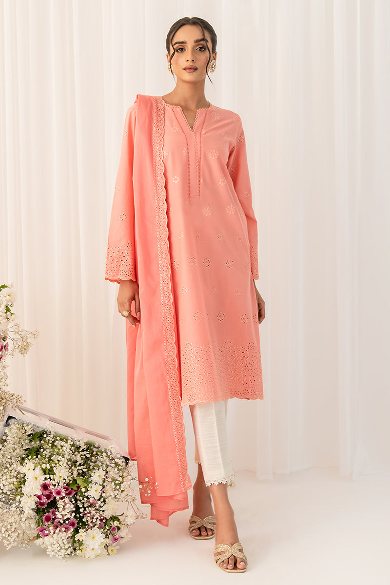 Autumn Sunset 2-Piece Outfit (Shirt & Dupatta) - Elegant Indian Ethnic Wear for Women, Perfect for Festivals, Weddings & Special Occasions