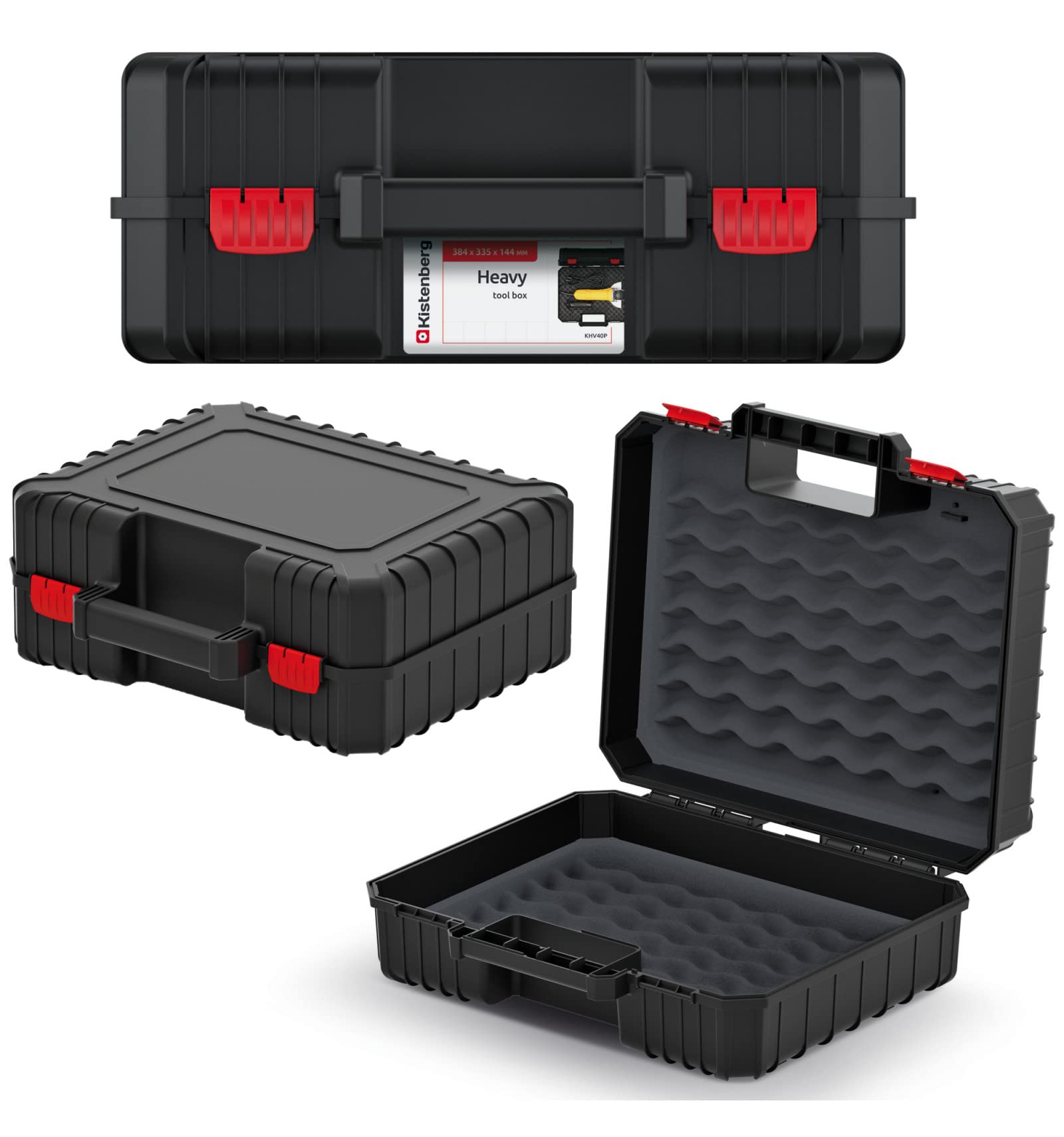 Kistenberg Machine Tool Box - Heavy Duty Tool Storage Case for Power Tools & Accessories - Perfect for Workshops, Garages, and Construction Sites