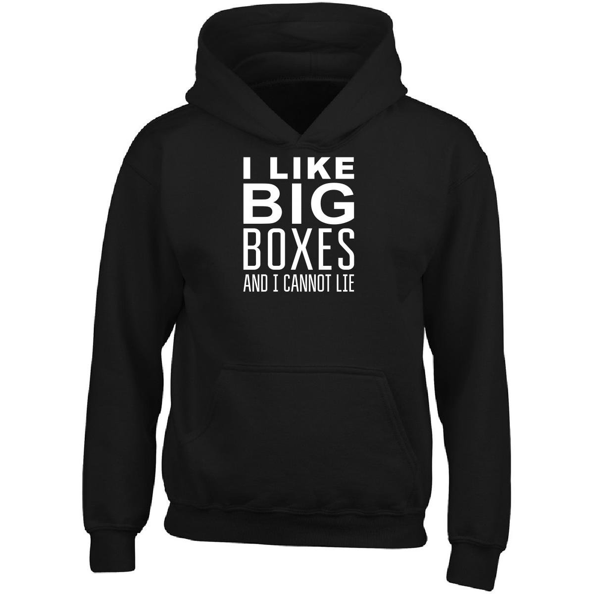 Funny Postal Worker Hoodie - 'I Like Big Boxes and I Cannot Lie' Slogan Sweatshirt for Mail Carriers & Package Delivery Professionals | Perfect for USPS Employees, Amazon Drivers & Parcel Service Workers