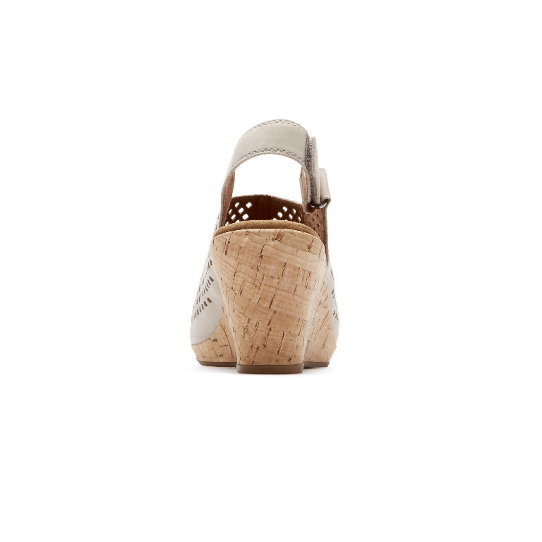 Women's Briah Perforated Slingback Sandals - Comfortable Summer Dress Shoes for Casual Outings & Beach Vacations