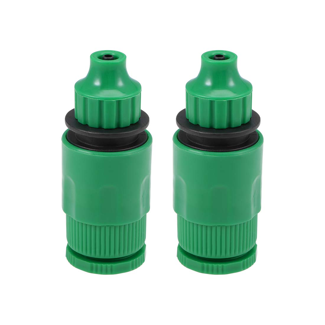 uxcell G1/2 Thread Hose Tap Connector - Quick Connect Faucet Nozzle Adapter with 4mm Inner Diameter for Garden Irrigation System (2 Pack) - Perfect for Watering Plants, Lawn Sprinklers & Outdoor Hydration Systems