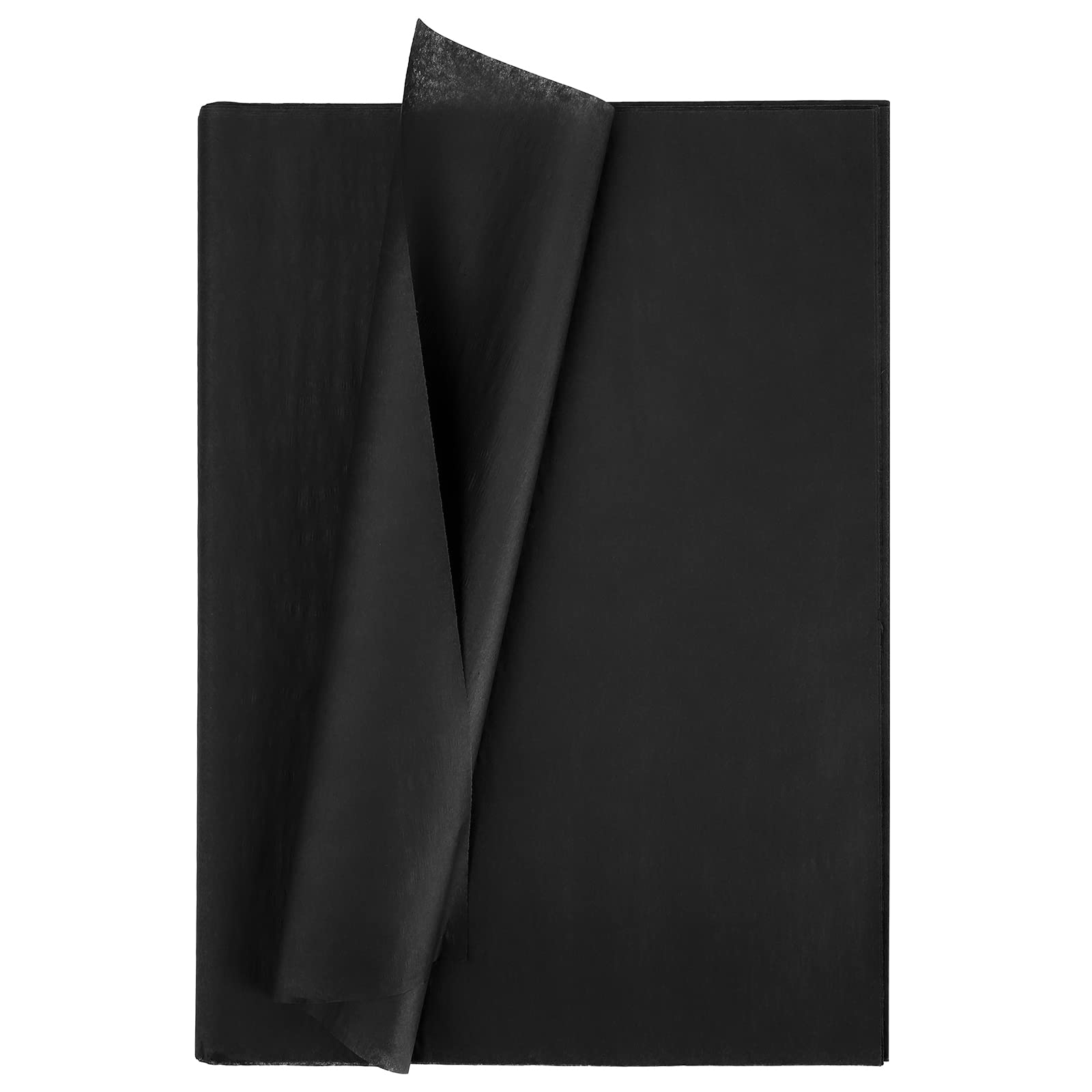Whaline 100-Pack Black Metallic Tissue Paper Sheets - Bulk Gift Wrapping Paper for DIY Crafts, Weddings, Birthdays, Baby Showers | Perfect for Party Favors, Arts & Crafts, Home Decorations and Gift Presentation