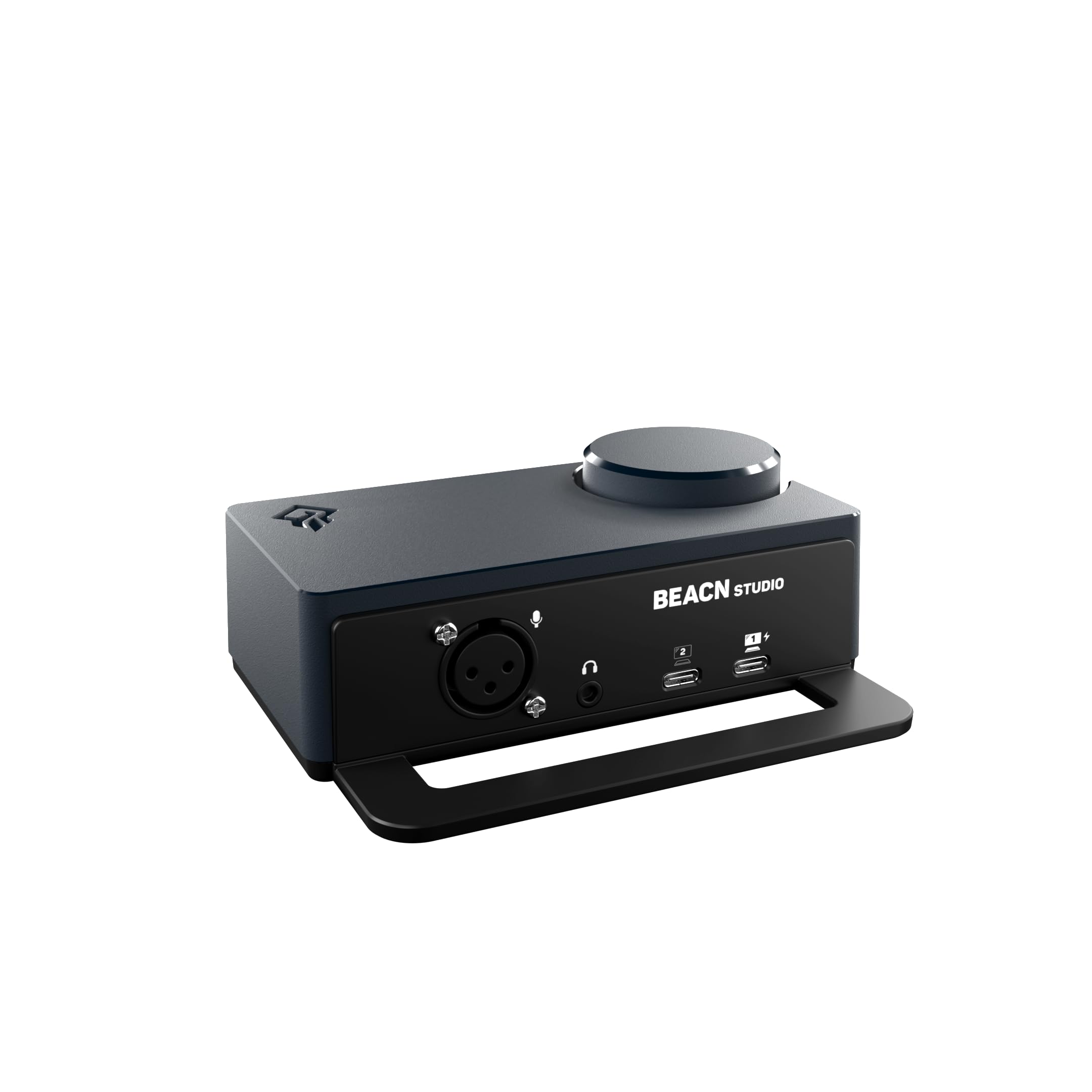 BEACN Studio USB XLR Audio Interface with DSP Mic Chain - Ultra-Low-Noise Preamp for Streaming, Gaming & Podcasting - Dual PC/Console USB-C Connectivity - Professional Audio Mixer for Content Creators (Dark) - Perfect for Home Studios, Live Streams & Voice Recording