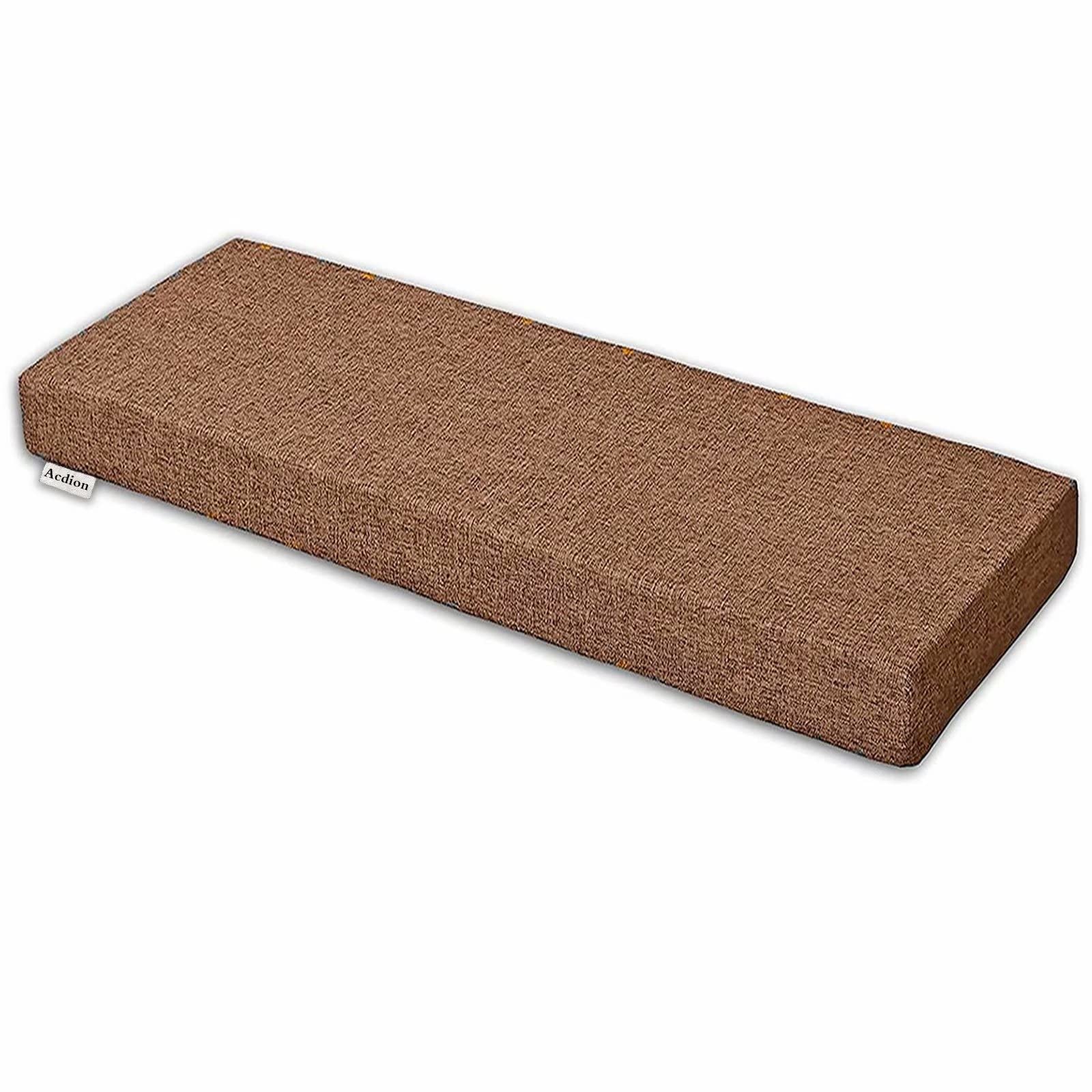 Custom Size Acdion Patio Seating Bay Window Bench Cushion - Indoor/Outdoor Furniture Replacement for Sectional Sofa, Kitchen Dining Chair & Long Couch | Perfect for Bay Windows, Sunrooms, Patios & Outdoor Lounging