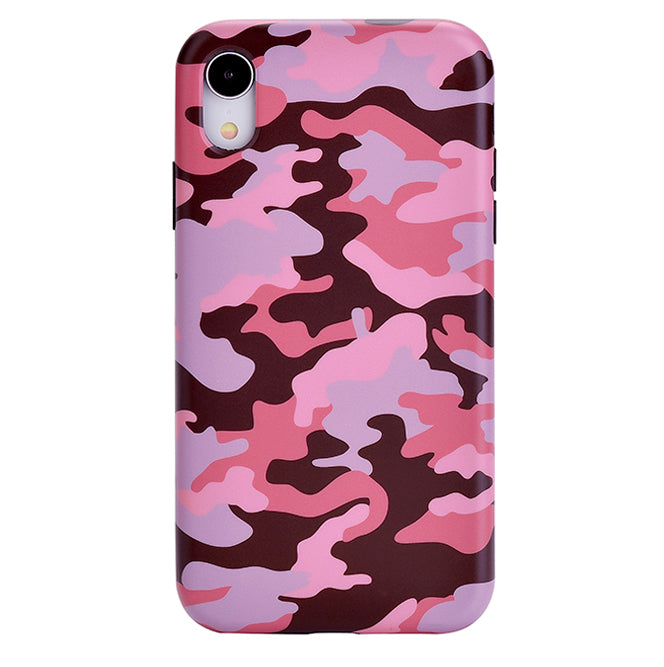 Dusty Rose Camo iPhone Case - Trendy Protective Cover for iPhone 12/13/14 Pro Max - Perfect for Outdoor Adventures, Travel & Daily Use