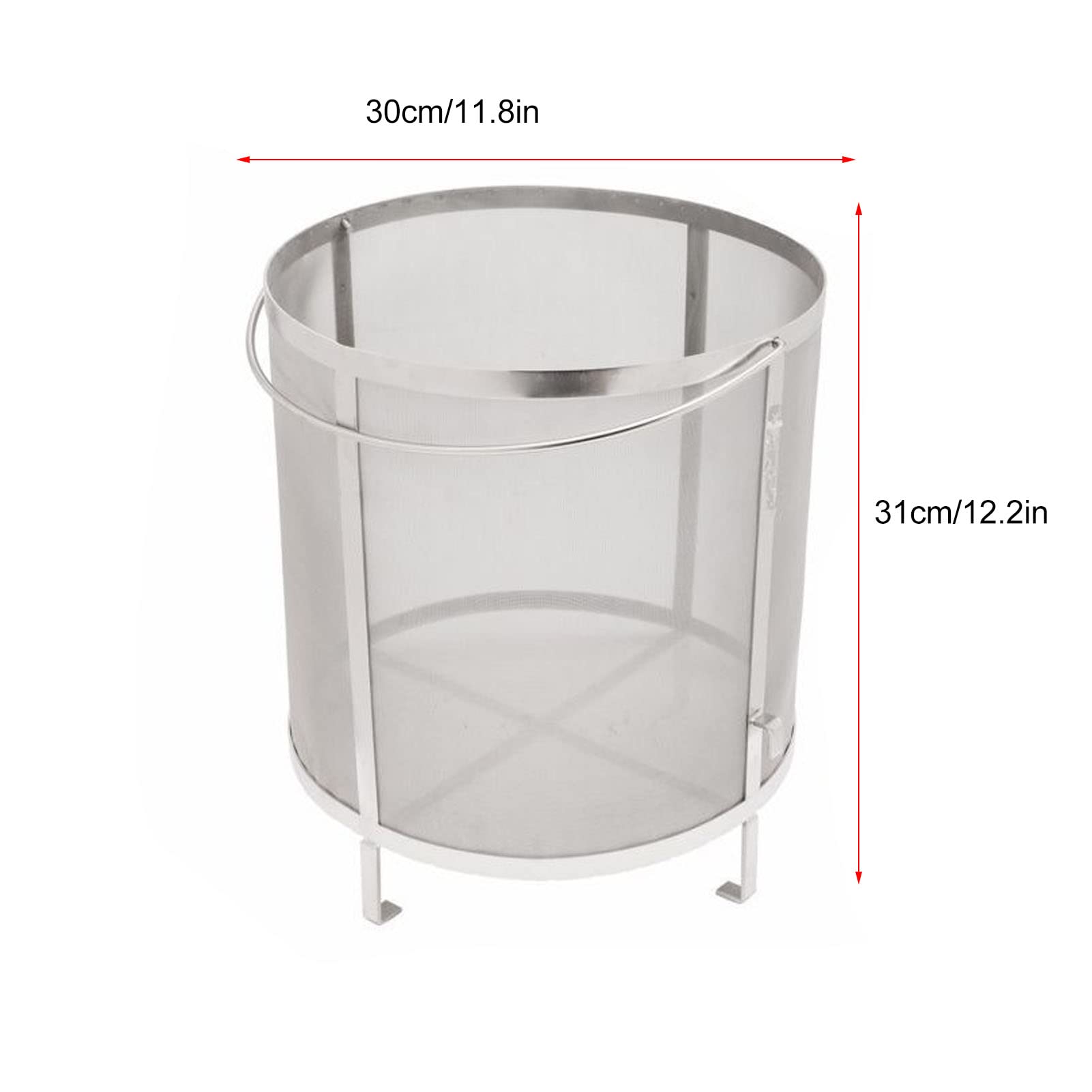Stainless Steel Hop Spider Filter with Stand - Home Brewing Beer Hop Strainer for Kettle | Perfect for Craft Beer, IPA, and Homebrew Beer Making