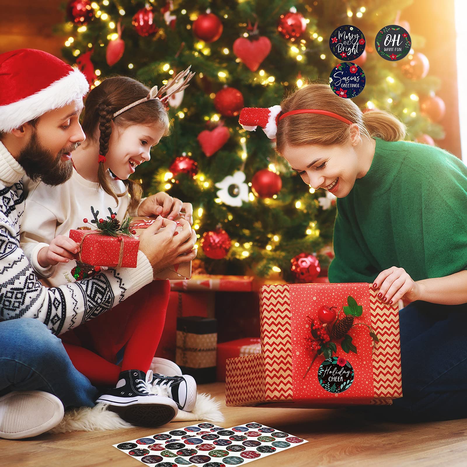 600 Pcs Christmas Envelopes Stickers - 2