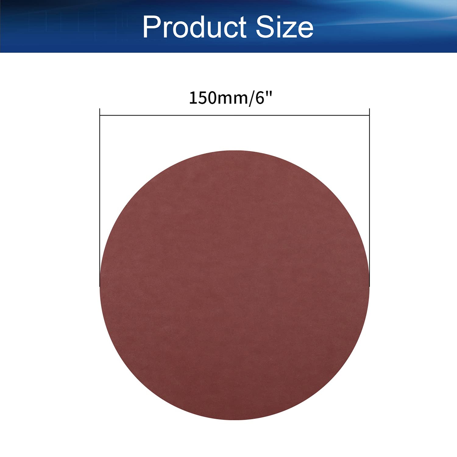Auniwaig 6-Inch PSA Aluminum Oxide Sanding Discs - 1000 Grit, No-Hole, Self-Adhesive - 10 Pack for Random Orbital Sanders, Drills, Grinders & Rotary Tools - Perfect for Woodworking, Metal Polishing & Surface Preparation