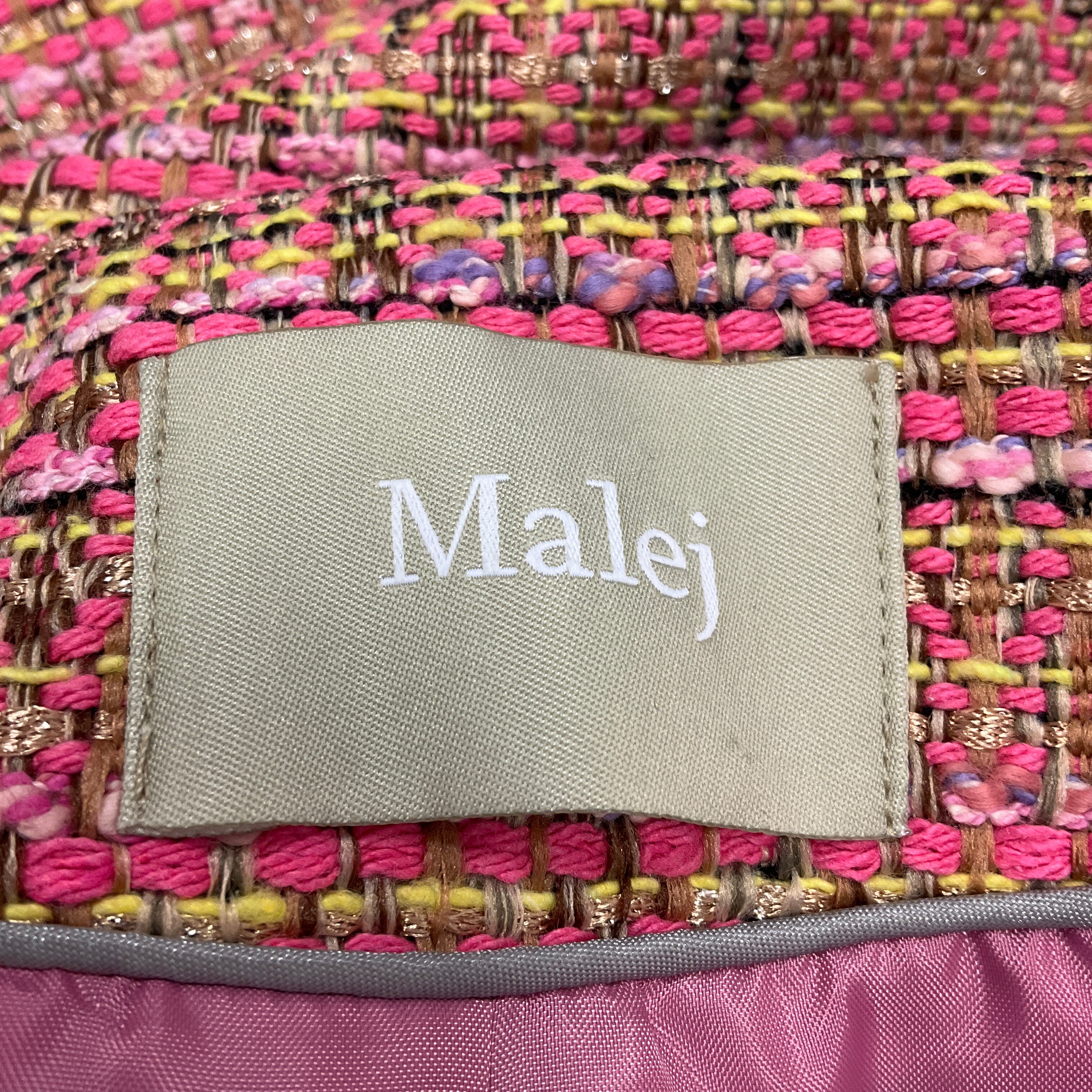 Stylish Pink Multi Tweed Jacket for Women - Elegant Blazer Coat for Office, Dating & Special Occasions