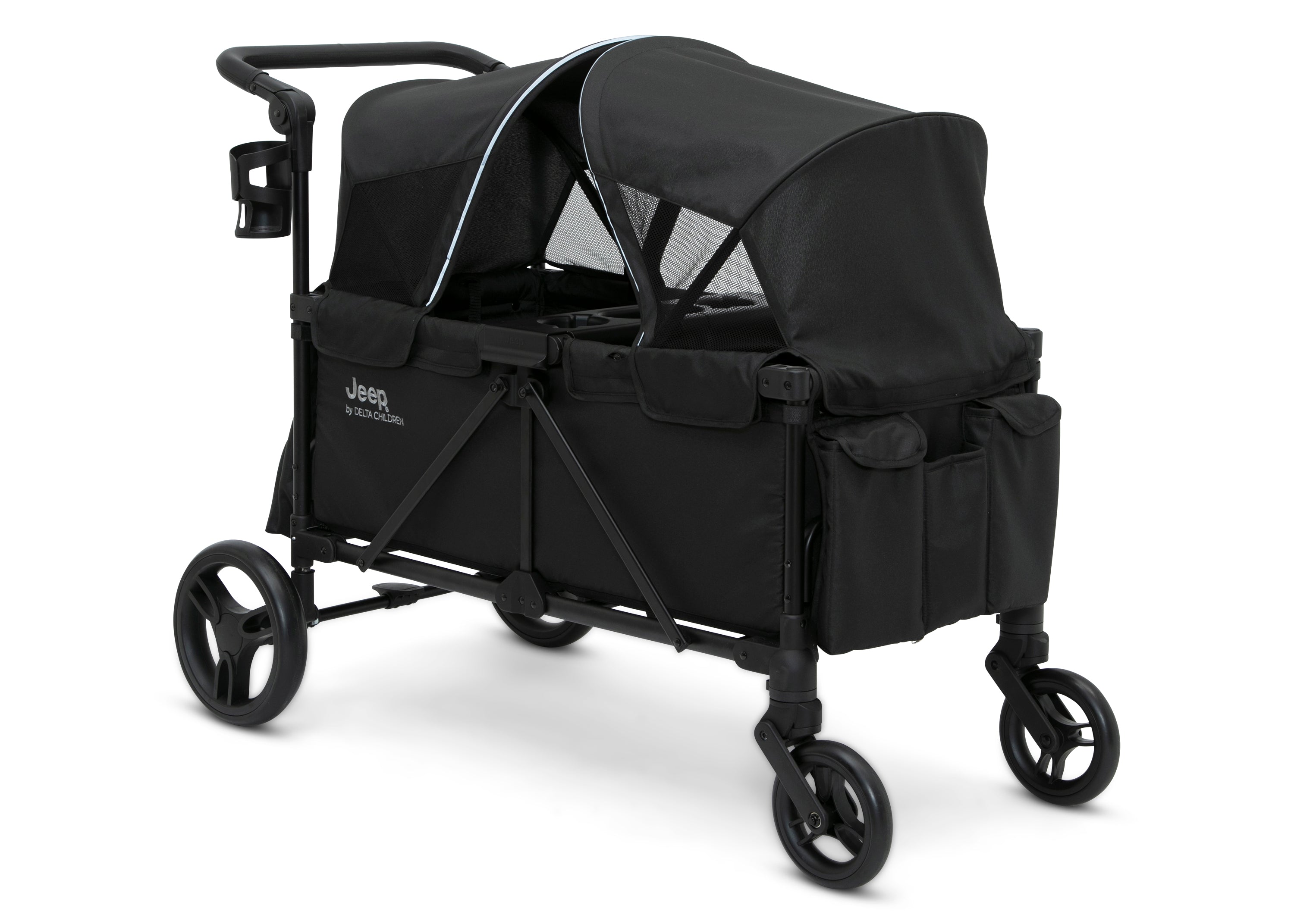 Jeep Evolve Stroller Wagon - All-Terrain 4-Wheel Push Wagon for Kids | Perfect for Beach, Park & Family Outings
