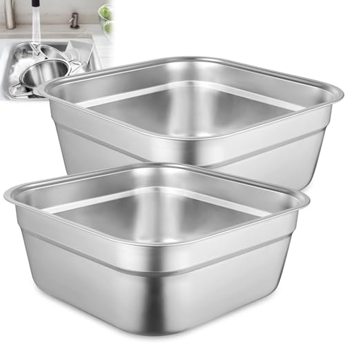 2PCS Kitchen Sink Dish Tub (12.9IN)