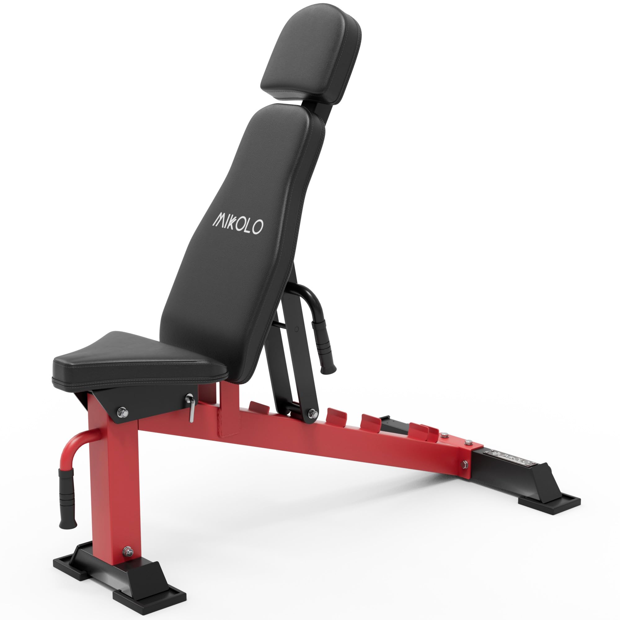 Mikolo Adjustable Weight Bench for Strength Training - 7 Back Positions, Full Body Workout Bench for Home Gym - Perfect for Dumbbell Press, Sit-ups & Strength Exercises