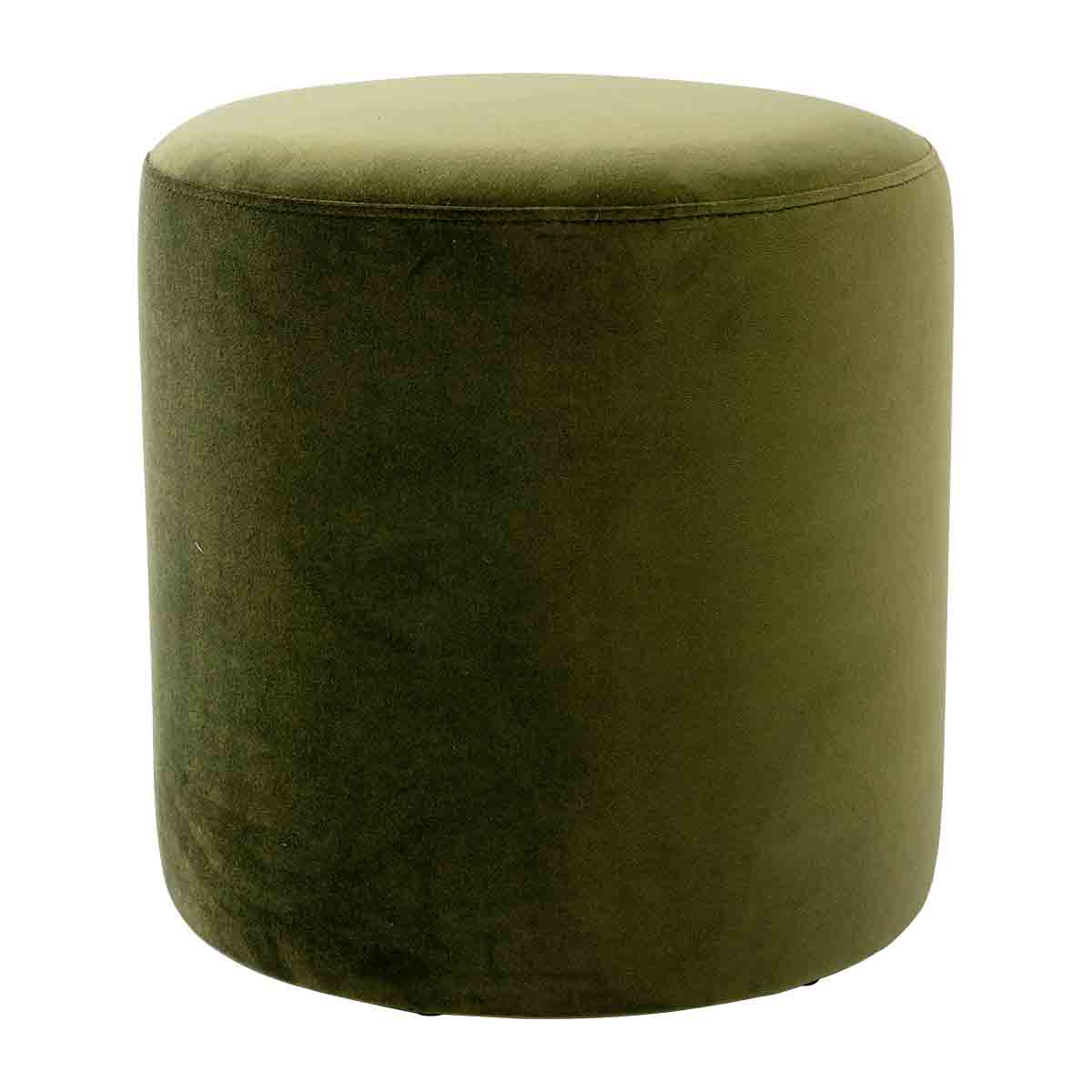 Juliette Velvet Ottoman Stool 16 Inch Round Footrest Pouf - Perfect for Living Room, Bedroom, or Nursery Decor