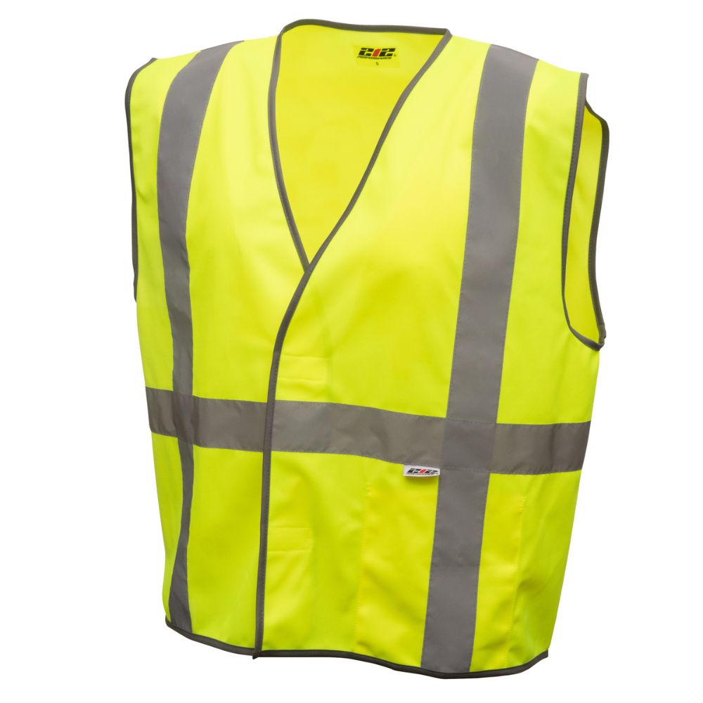 212 Performance VSTGU 8812 High Visibility Safety Vest - 2XL Yellow with Reflective Gray Stripes for Construction, Road Work & Emergency Responders | ANSI Compliant Workwear