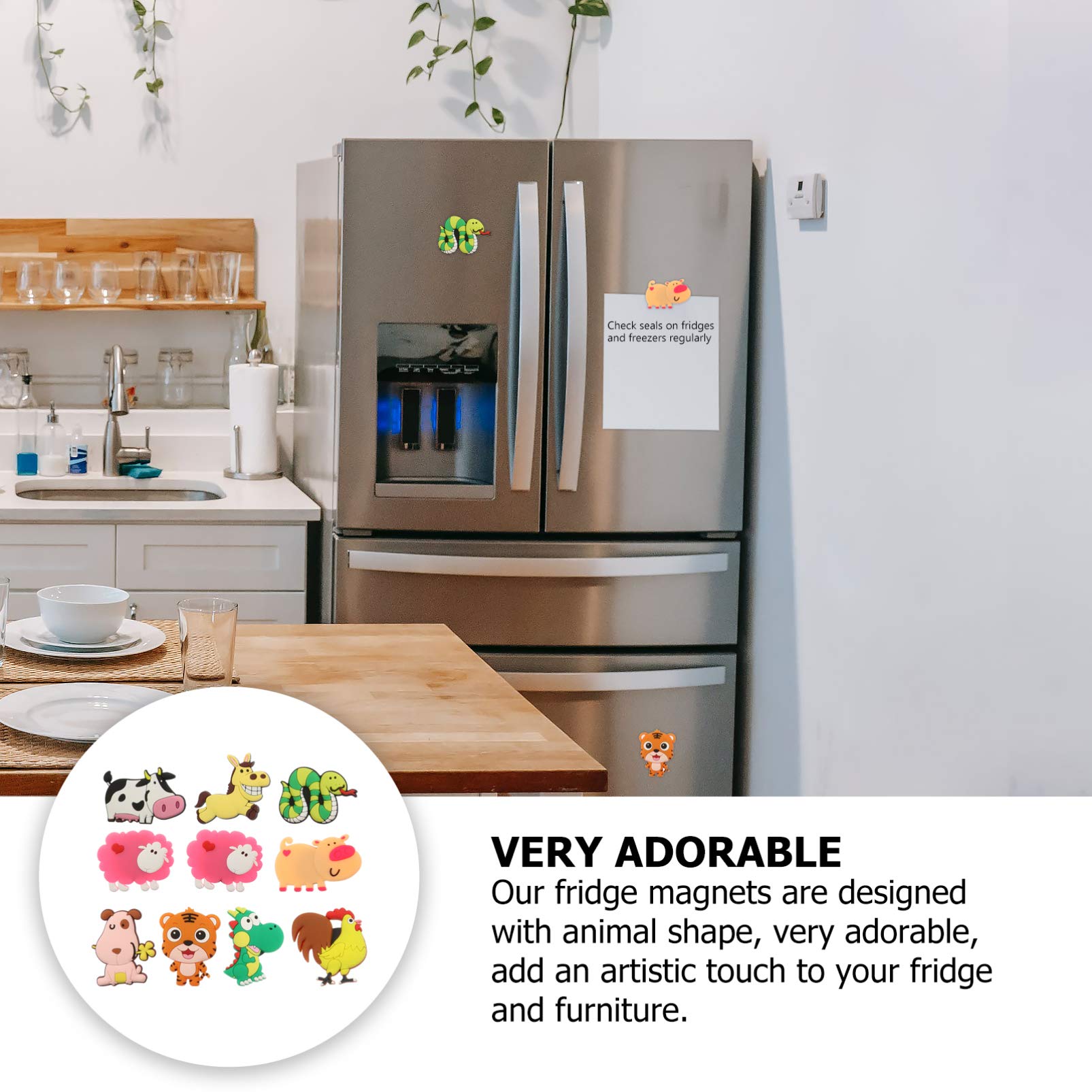Uonlytech 10-Pack Whiteboard Fridge Magnets - Reusable Dry Erase Stickers for Refrigerator, Office, Home & School - Perfect for Notes, Reminders & Shopping Lists