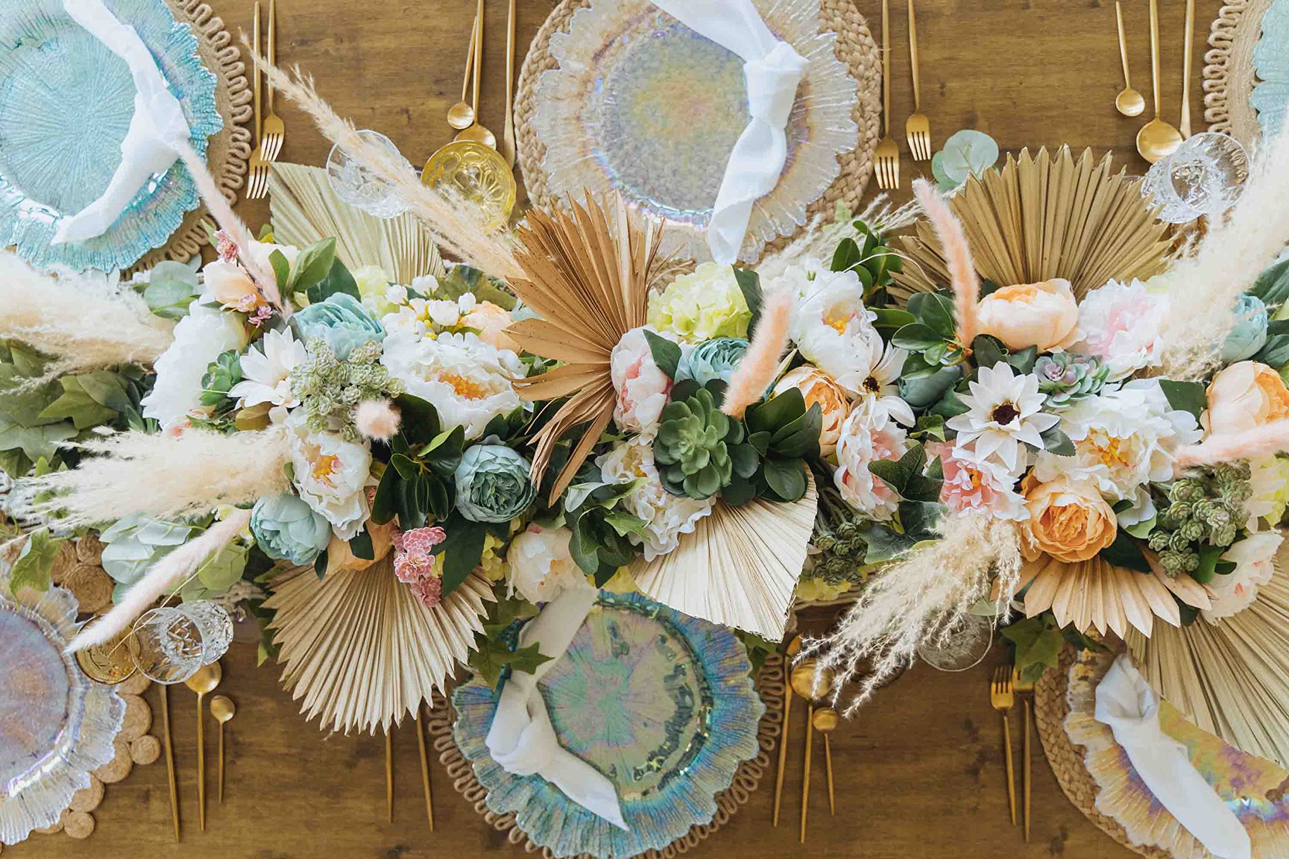 Elegant Gold Metallic Rim Glass Charger Plates - Set of 8, 13 Inch Diameter, Gloss Finish - Perfect for Weddings, Parties, Dinner Events & Quinceañeras - Durable Service Plates for Formal Dining & Special Occasions