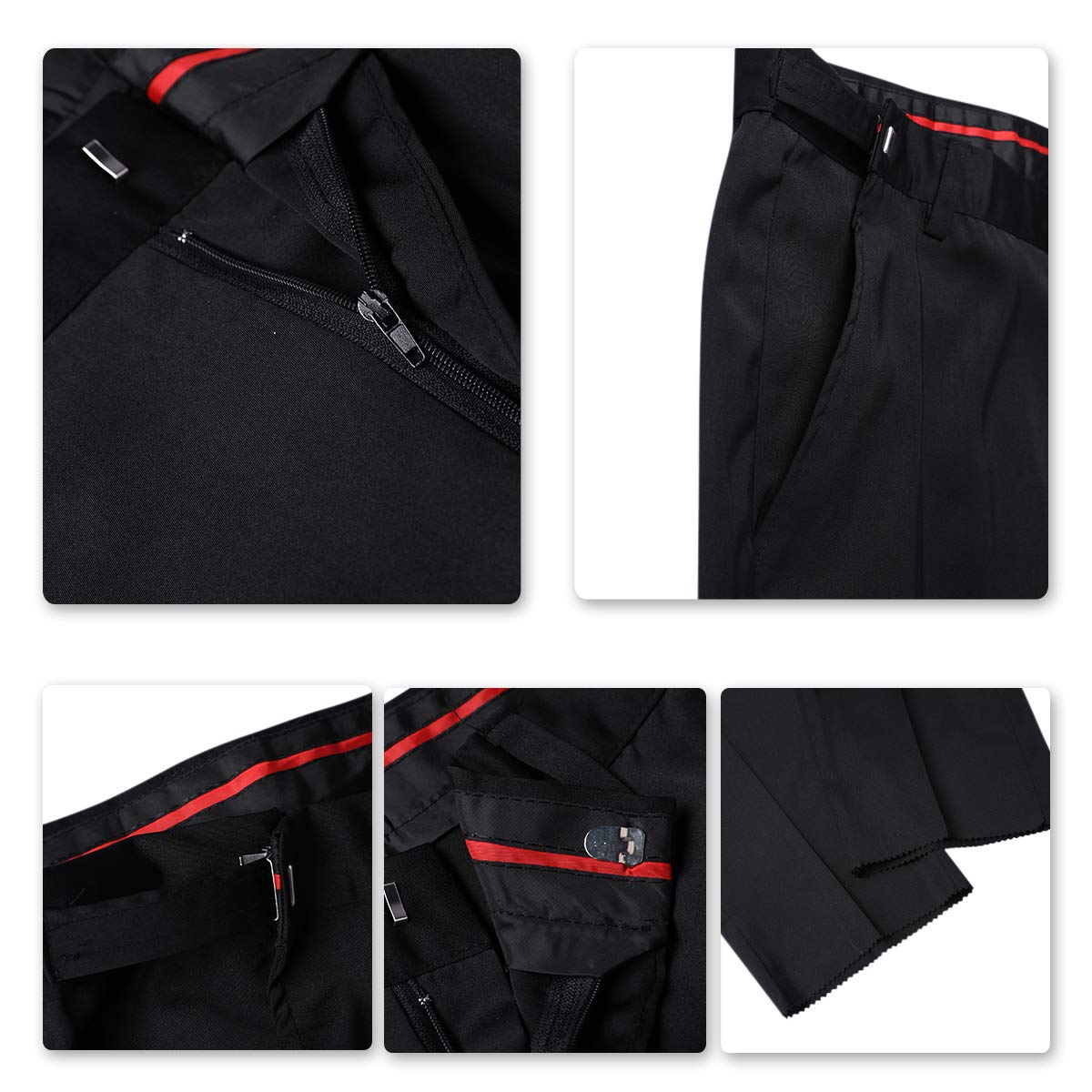 YFFUSHI Men's 3 Piece Slim Fit Jacquard Tuxedo Suit Set - One Button Shawl Collar Jacket, Vest & Dress Pants for Weddings, Prom & Formal Events | Premium Business & Evening Wear