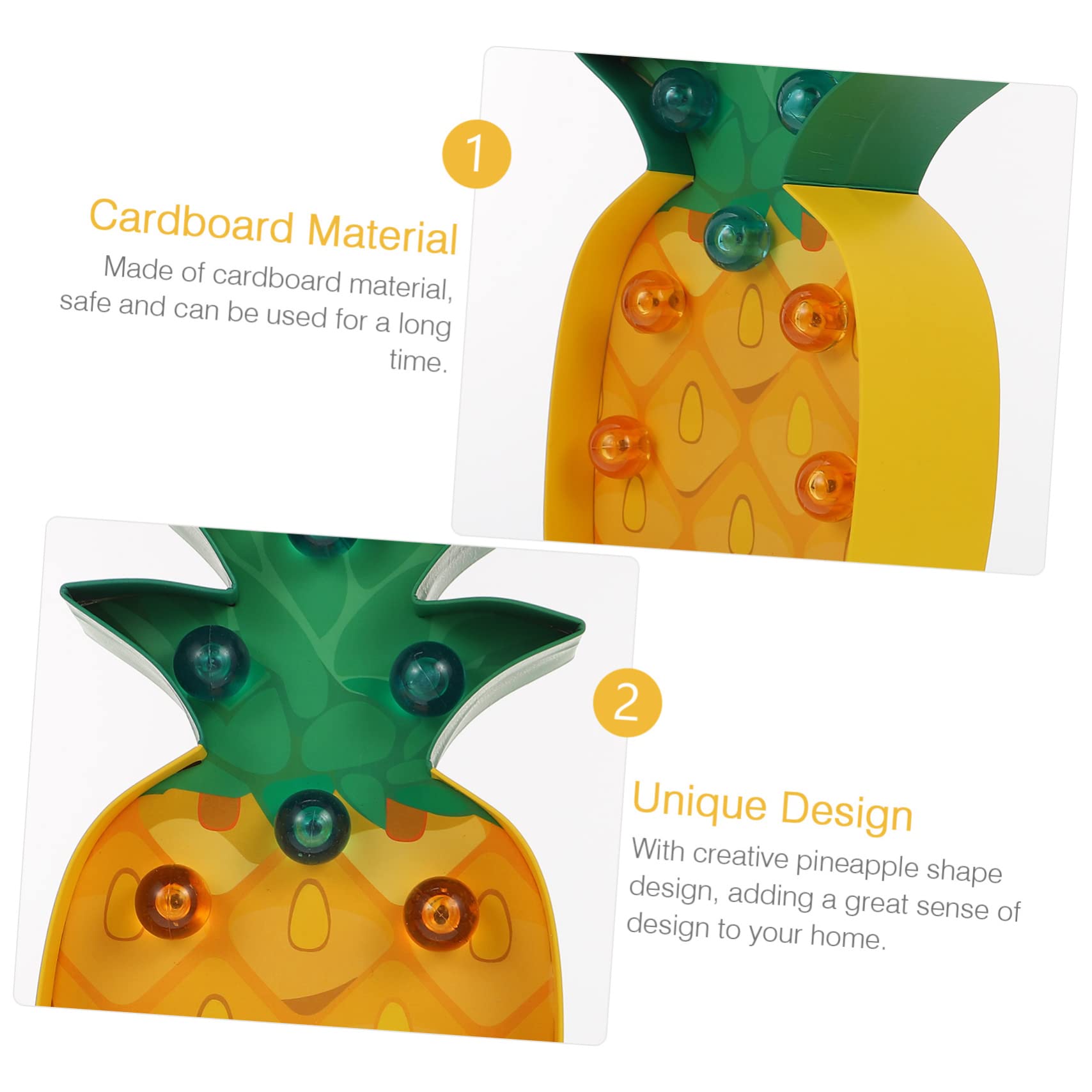 Mikikit 3-Piece LED Fruit Night Light Set - 3D Paper Art Lamp for Bedroom, Kids Room & Nursery - Portable Table Lamp with Soft Glow for Nighttime Use