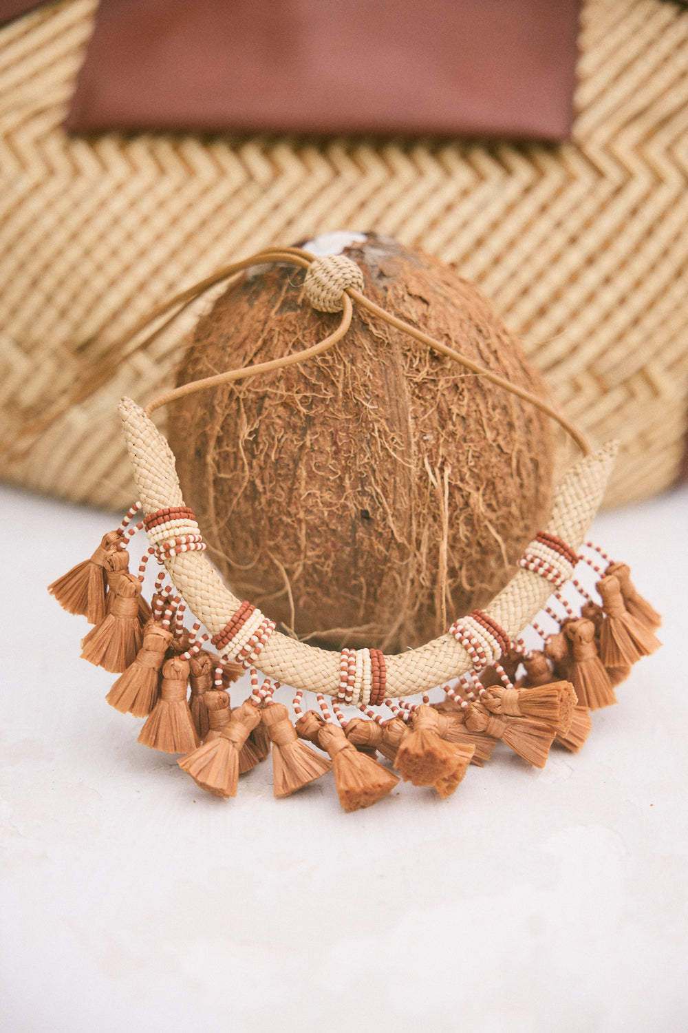 Soberanos Del Mar Necklace in Paprika - Handmade Boho Jewelry for Women | Perfect for Beach Vacations & Summer Outfits