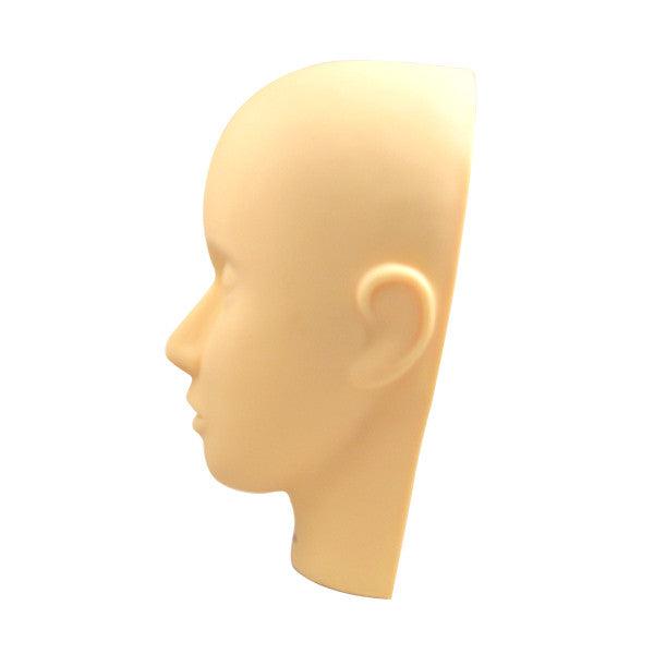 Professional Makeup Practice Head for Cosmetology Training - Camera Ready & Realistic Skin Texture - Ideal for Makeup Artists, Students & Beauty Enthusiasts - Perfect for Practice, Photography & Salon Display
