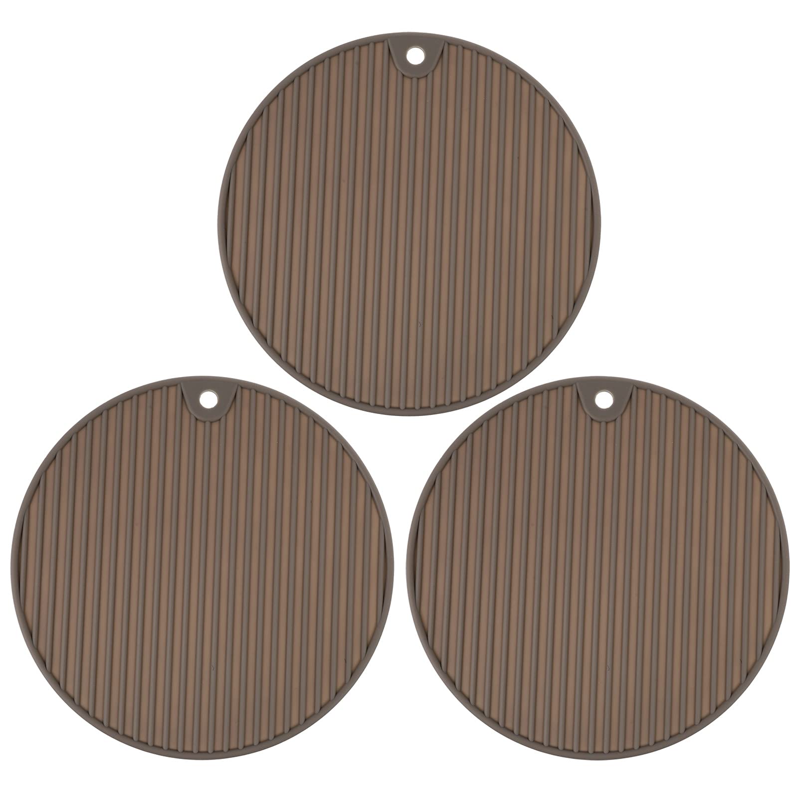DOITOOL Silicone Heat Resistant Placemats - Set of 3 Non-Slip Kitchen Pot Holders, Table Coasters for Hot Dishes - Perfect for Dining Tables, Countertops & Outdoor Picnics