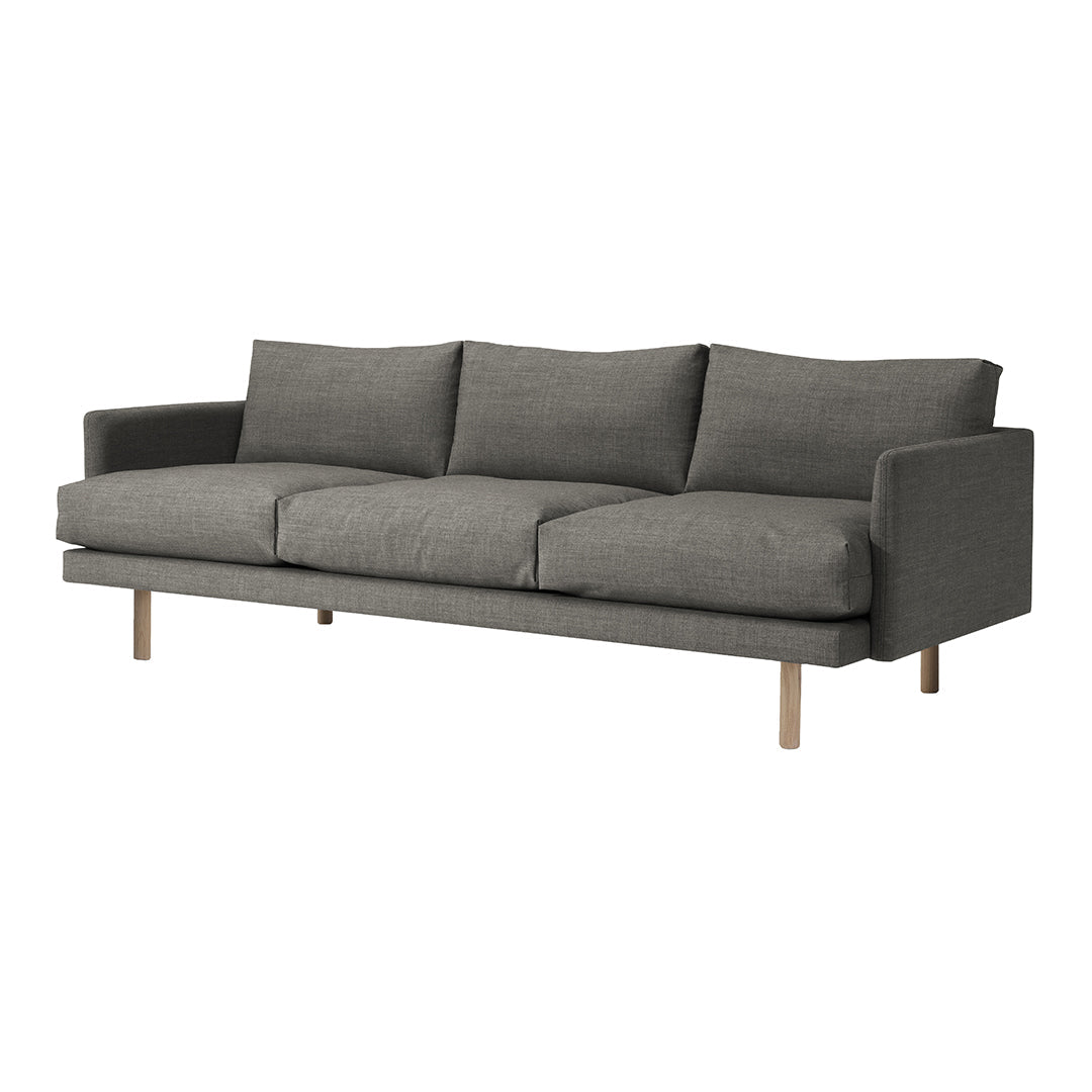 Emo 3-Seater Sofa - Modern Fabric Couch for Living Room, Comfortable Sectional Sofa with Soft Cushions - Perfect for Family Gatherings & Movie Nights