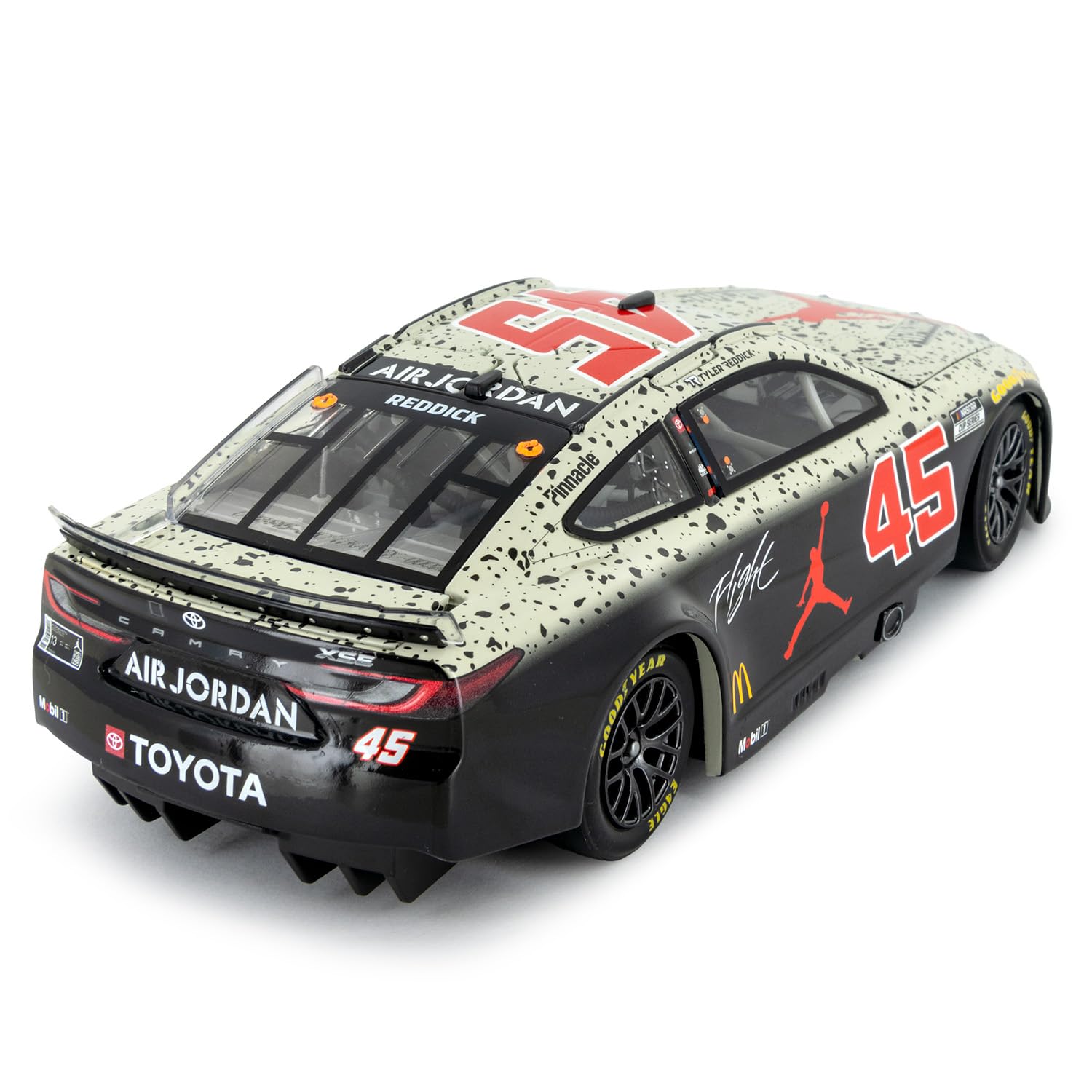Tyler Reddick Autographed 2024 Jordan Brand Flight Diecast Car - Hand Signed 1:24 Scale NASCAR Collectible for Display & Racing Fans