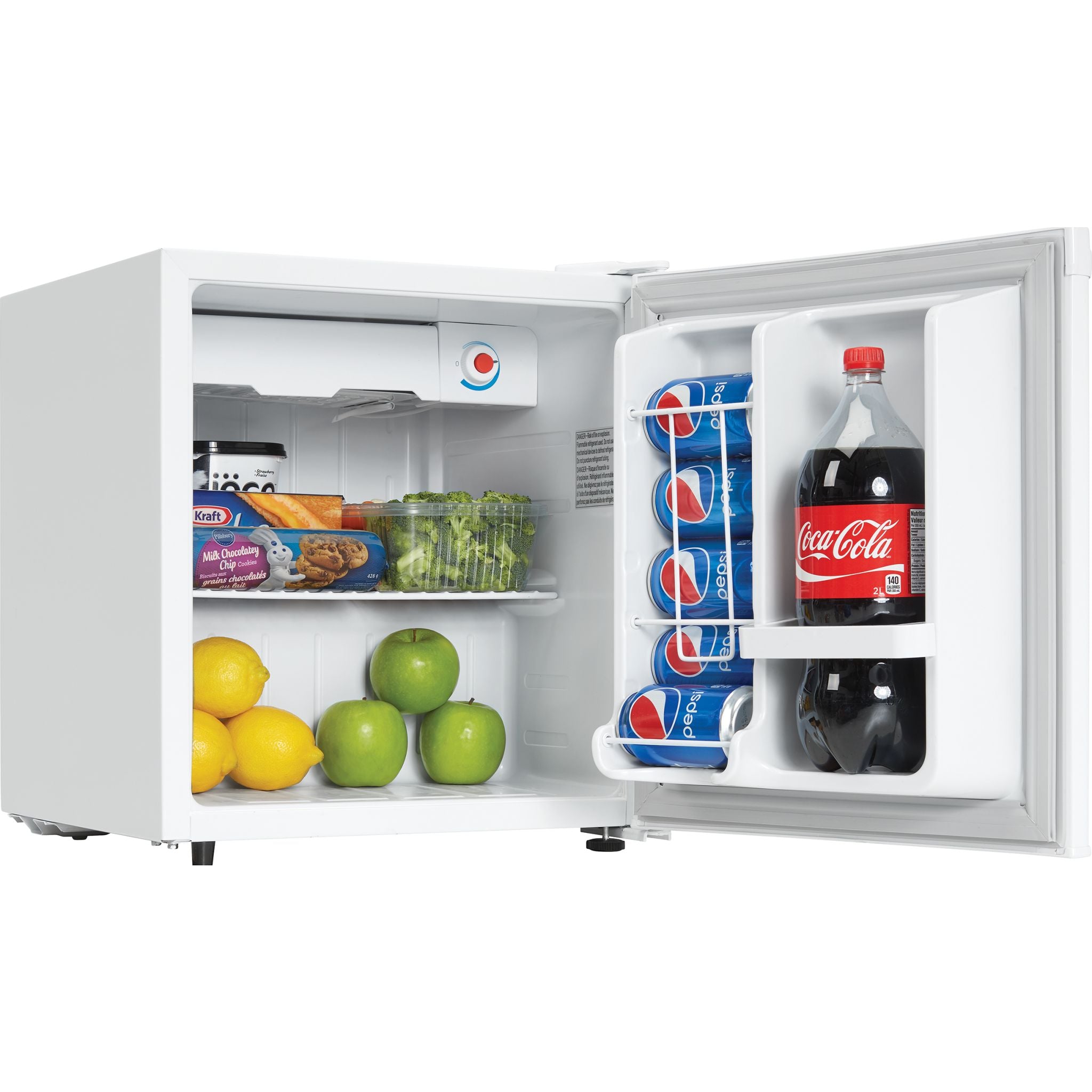 Danby Compact Refrigerator 1.6 Cu Ft Mini Fridge with Freezer - Energy Efficient, Quiet, Perfect for Dorm, Office, Bedroom or Apartment (DCR016A3WDB, White)
