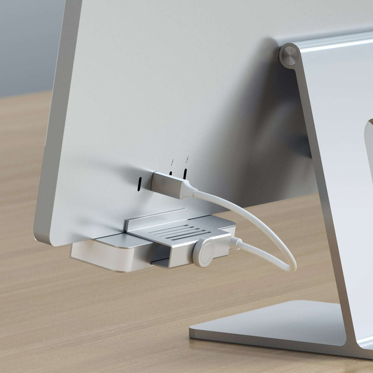 Satechi USB C Clamp Hub for 24-inch iMac - 7-in-1 Multiport Adapter with 4K HDMI, USB 3.0, SD Card Reader - Space Gray | Perfect for Home Office, Video Editing & Multi-Device Connectivity