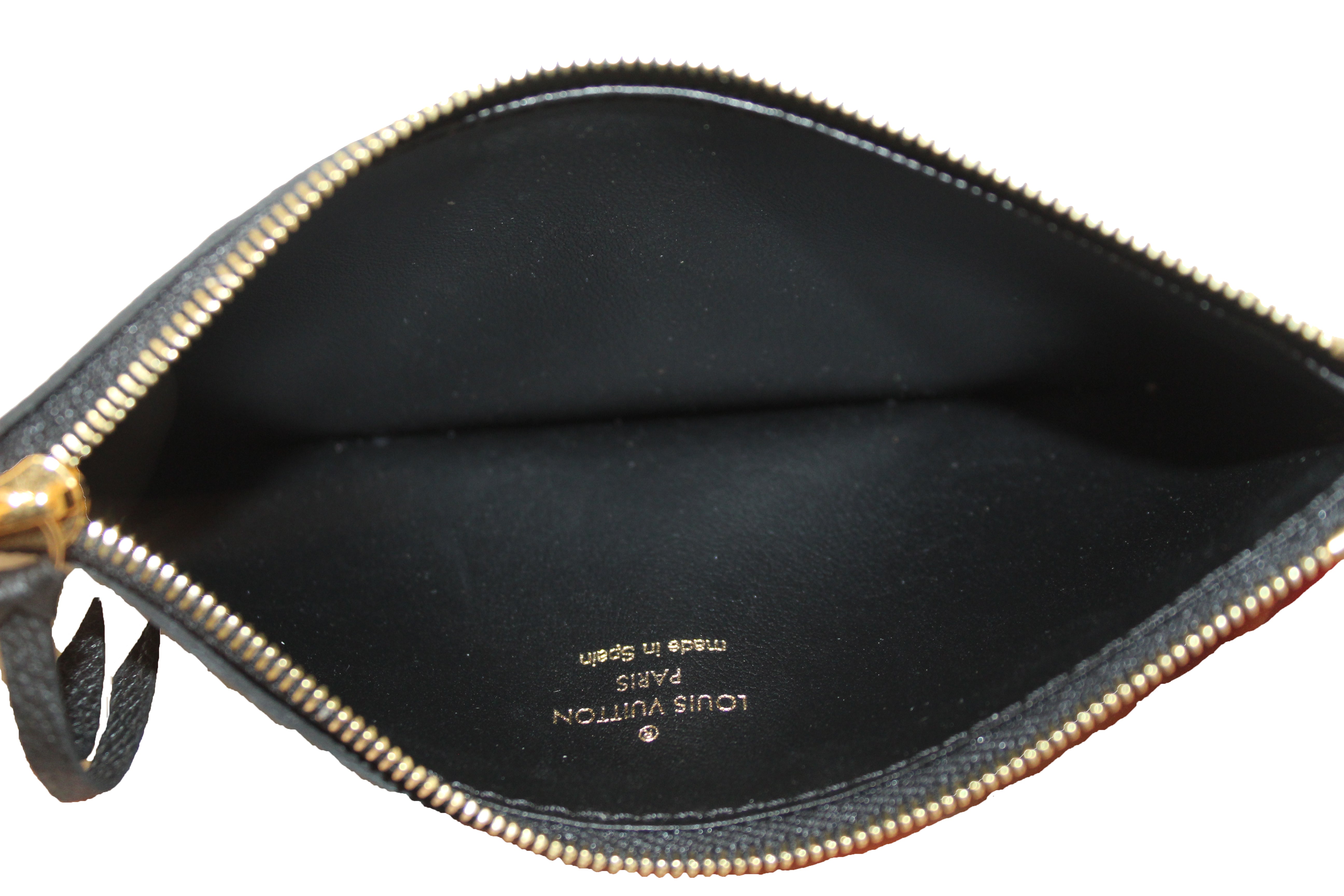 Authentic Louis Vuitton Black Monogram Empreinte Leather Josephine Wallet for Women | Luxury Designer Clutch Purse | Perfect for Everyday Use, Travel & Gift Giving