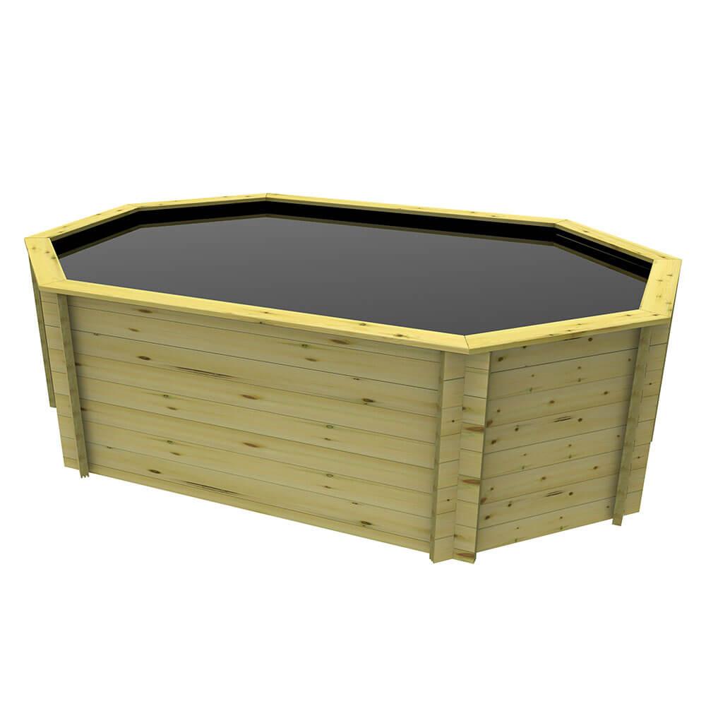 Premium 12x8ft Wooden Koi Pond by The Garden Timber Company - Perfect for Outdoor Garden Decor, Backyard Landscaping & Water Feature Installation