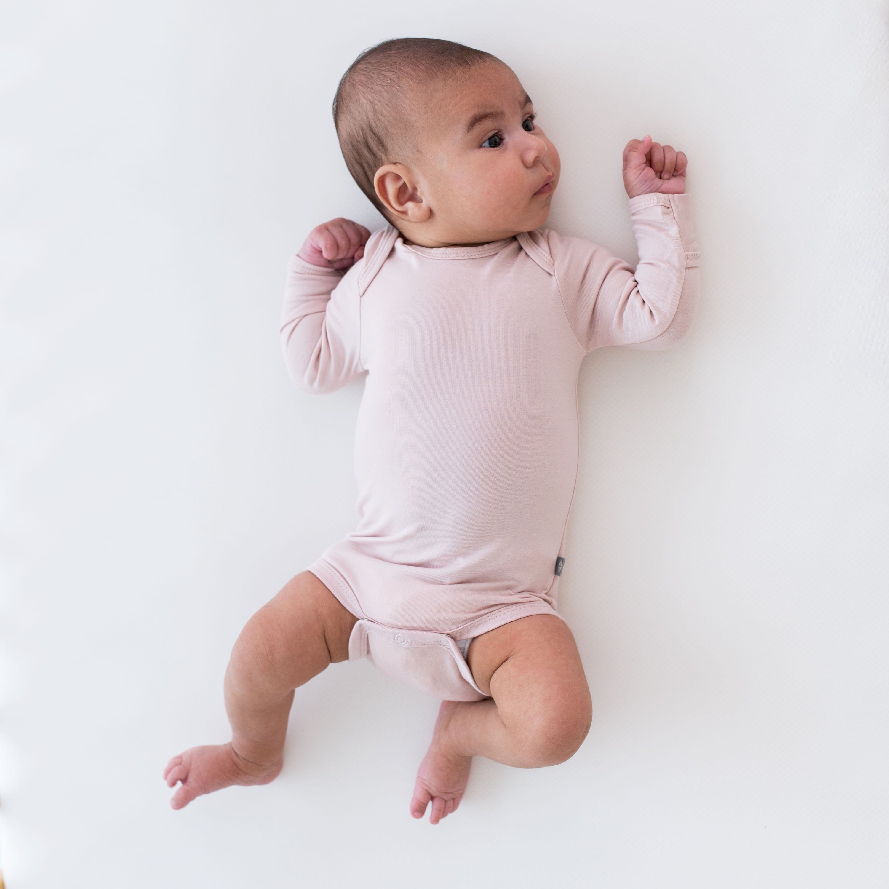 Blush Long Sleeve Bodysuit for Women - Soft Stretchy Comfort Fit - Perfect for Layering, Office Wear & Casual Outfits
