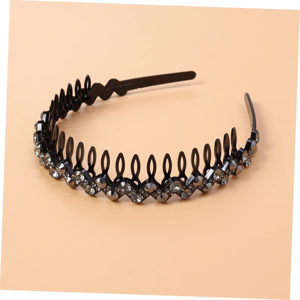 FOMIYES Crystal Rhinestone Hair Headband for Women - Sparkling Teeth Design Hair Hoop for Girls, Bridal, Party, and Special Occasions - Fashion Hair Accessories & Beauty Tools
