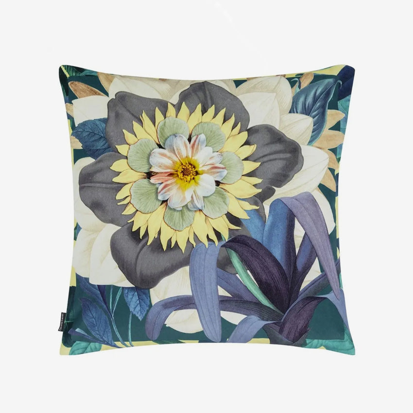 Christian Lacroix Fleurs d'Artifice Decorative Throw Pillow Cover - Luxury French Floral Design Cushion for Sofa, Bed & Home Decor