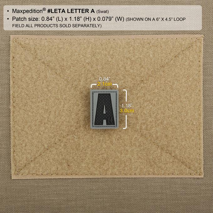 Letter A Morale Patch - Custom Embroidered Iron-On Patch for Military, Tactical Gear & Backpacks | Perfect for Uniforms, Hats, Jackets & DIY Crafts