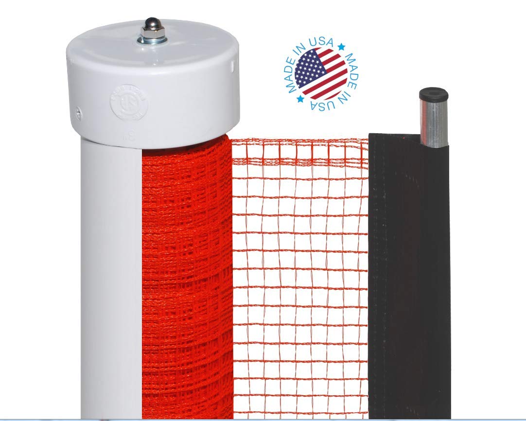 Kidkusion Retractable Driveway Guard - Adjustable Safety Barrier Up to 20 Feet | Bright Orange Visual Boundary for Kids & Pets | Made in USA | Perfect for Driveway, Backyard & Play Area Safety